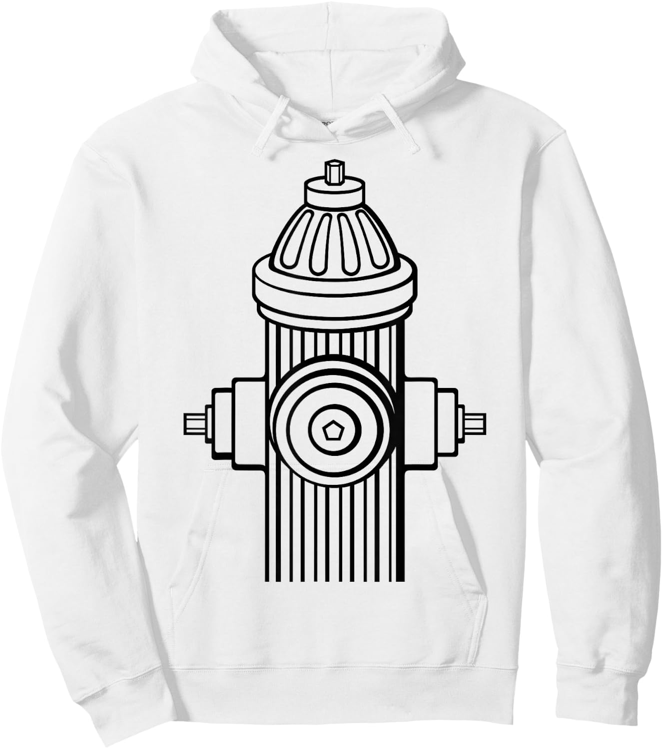 Fire Hydrant - Lazy Halloween Costume Firefighter Fireman Hoodie - Hoodie | White