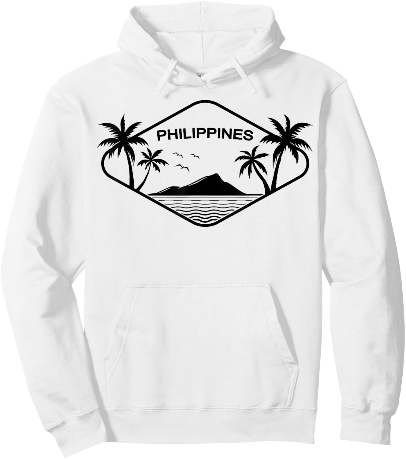 Philippines Island Palms Southeast Asia Gift Souvenir Leyte Hoodie - Hoodie | White