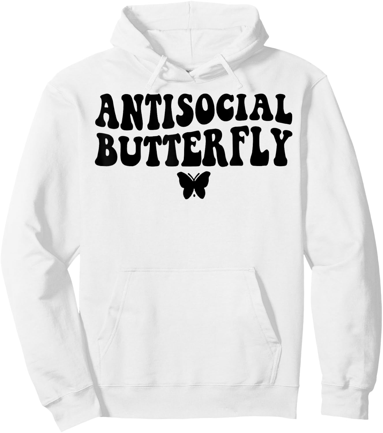 Antisocial Butterfly Hoodie - Hoodie | White