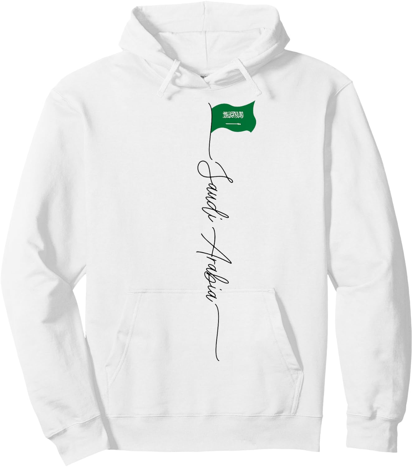 Saudi Arabia, flag of Saudi Arabia, patriotic Saudi flag Kids Men Hoodie - Hoodie | White
