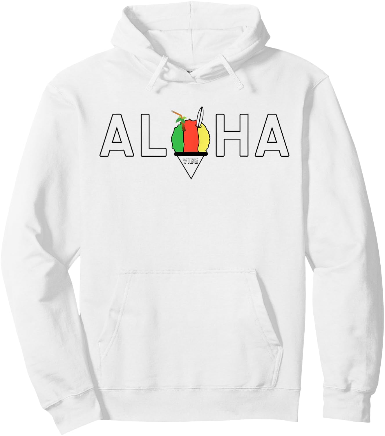 Aloha Hawaii from the island - Aloha Hawaiian Shaved Ice Hoodie - Hoodie | White