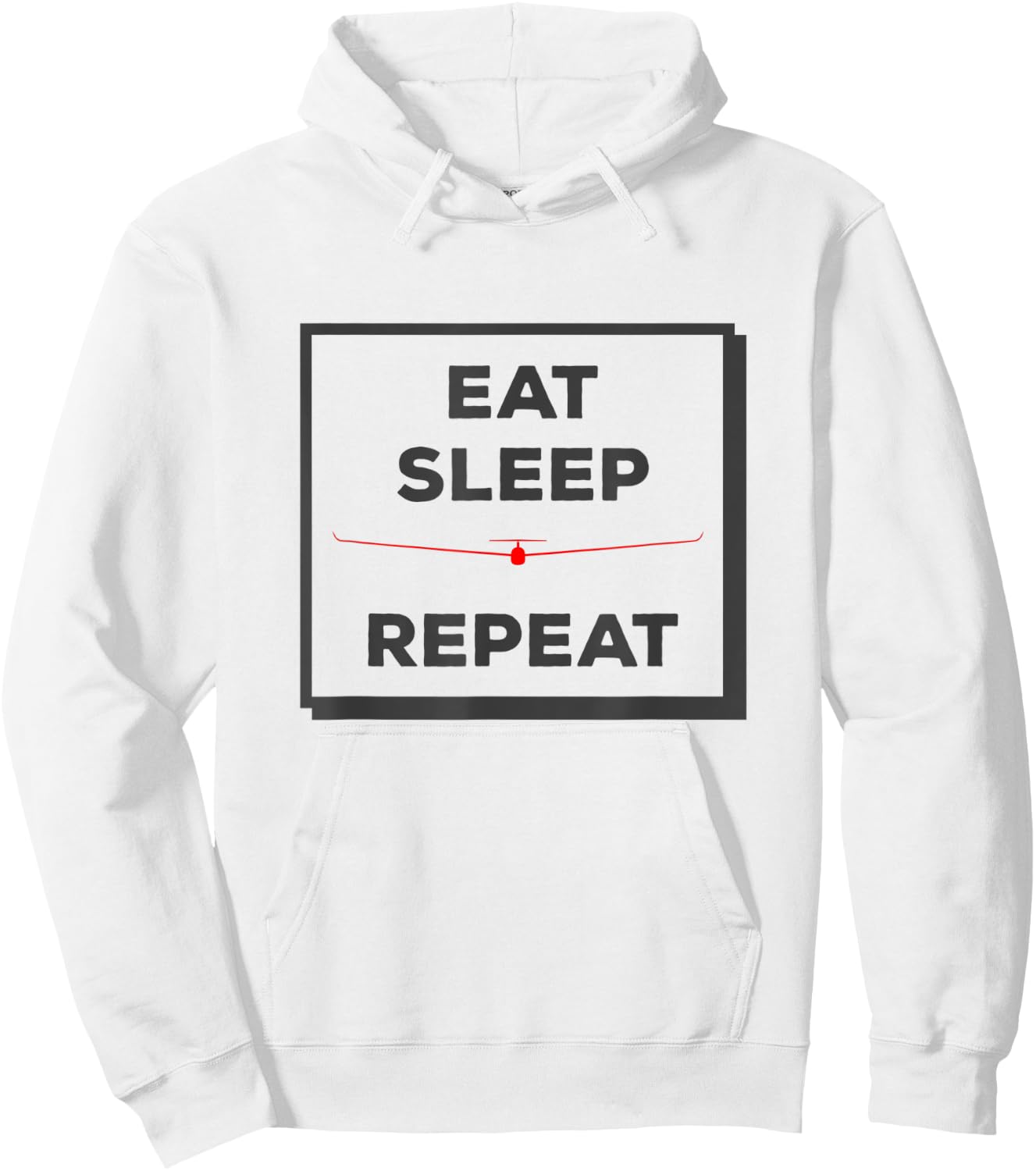 Glider glider pilot funny flying saying Hoodie - Hoodie | White