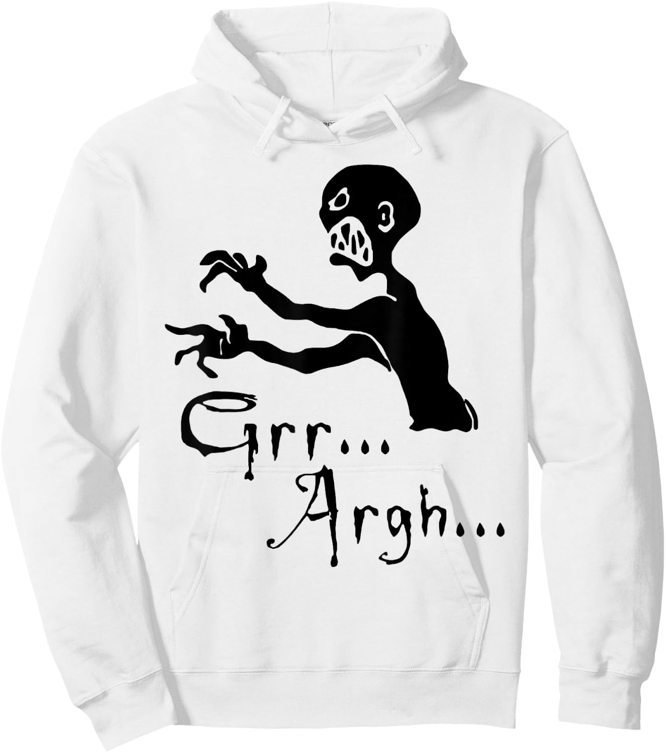 Zombie grr argh Hoodie - Hoodie | White