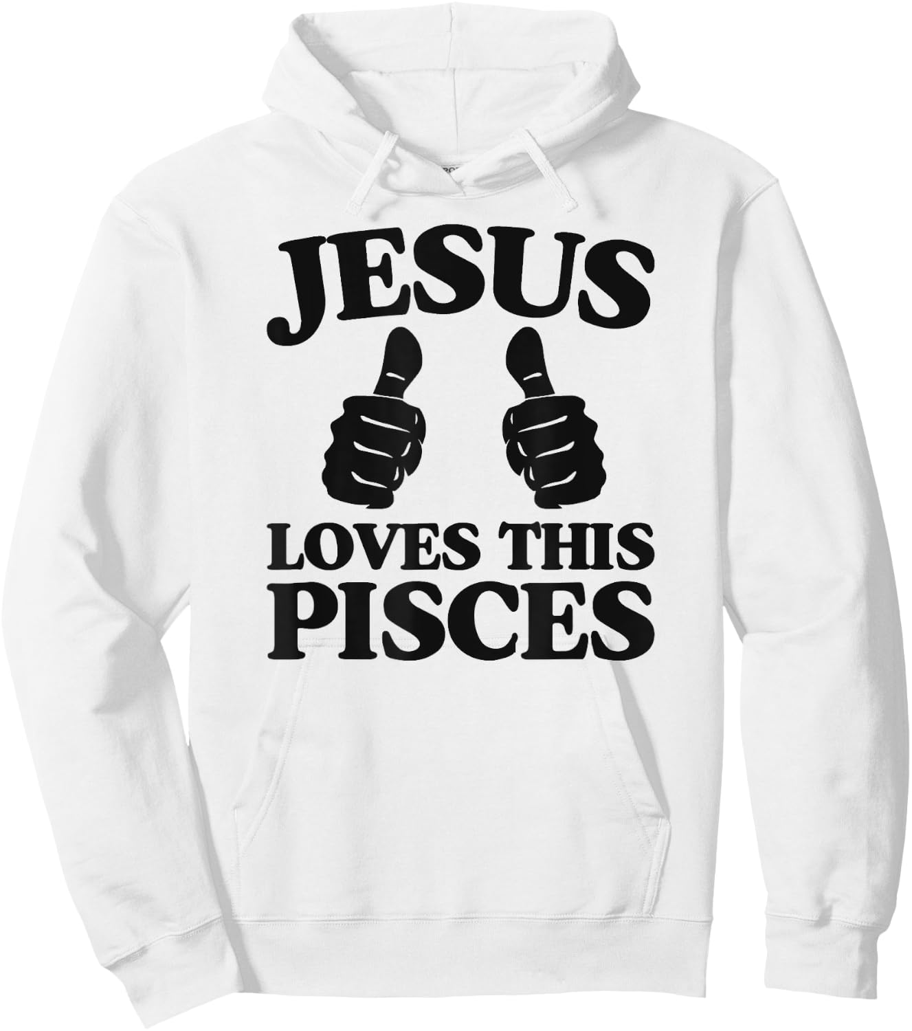 Jesus Loves This Pisces Christian Pisces Church Group Hoodie - Hoodie | White