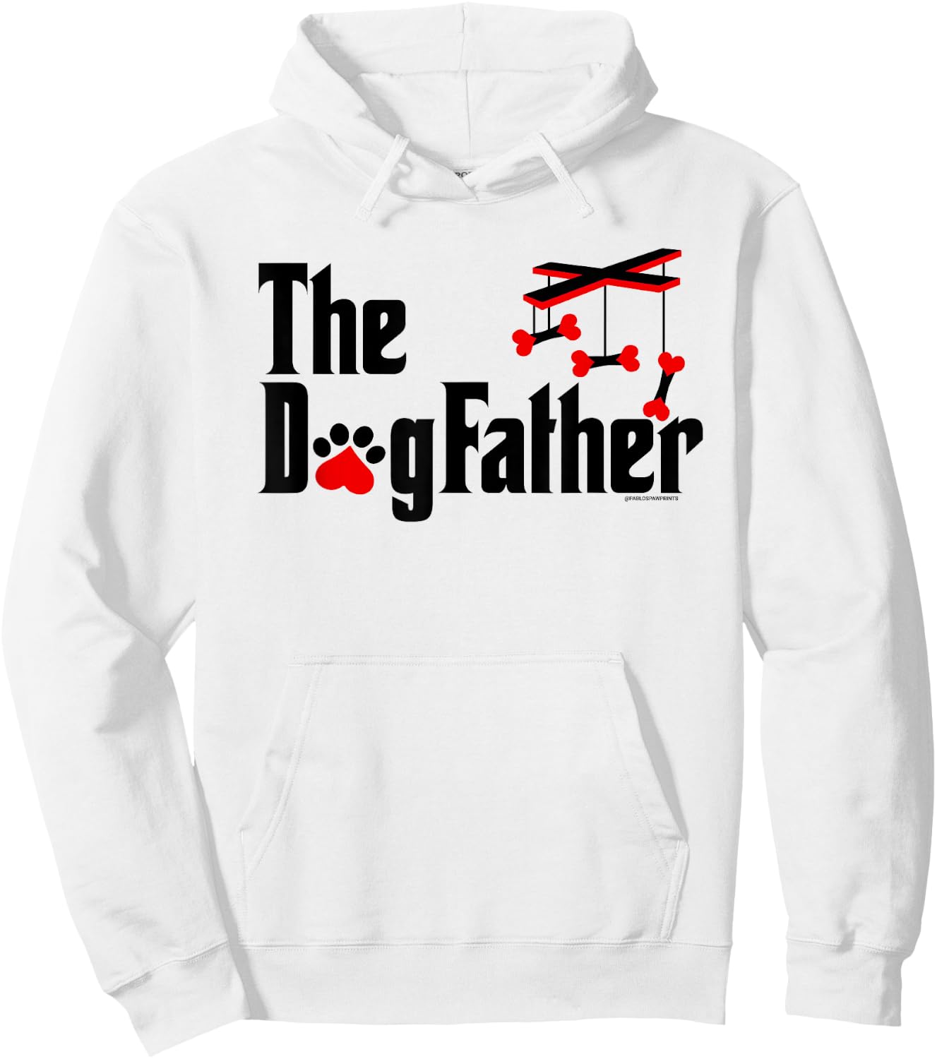 The DogFather - Funny cute Dog Fathers Day Dad Doggo Hoodie - Hoodie | White