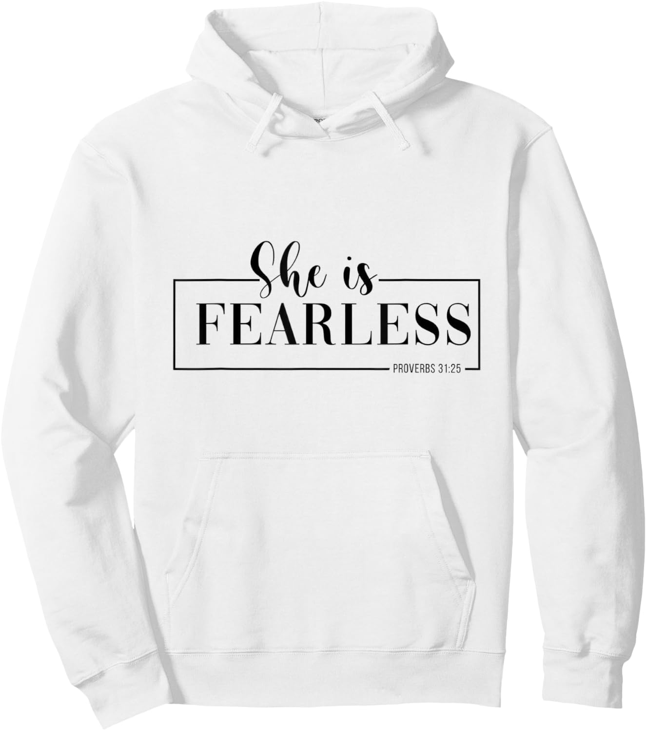 She is fearless Hoodie - Hoodie | White