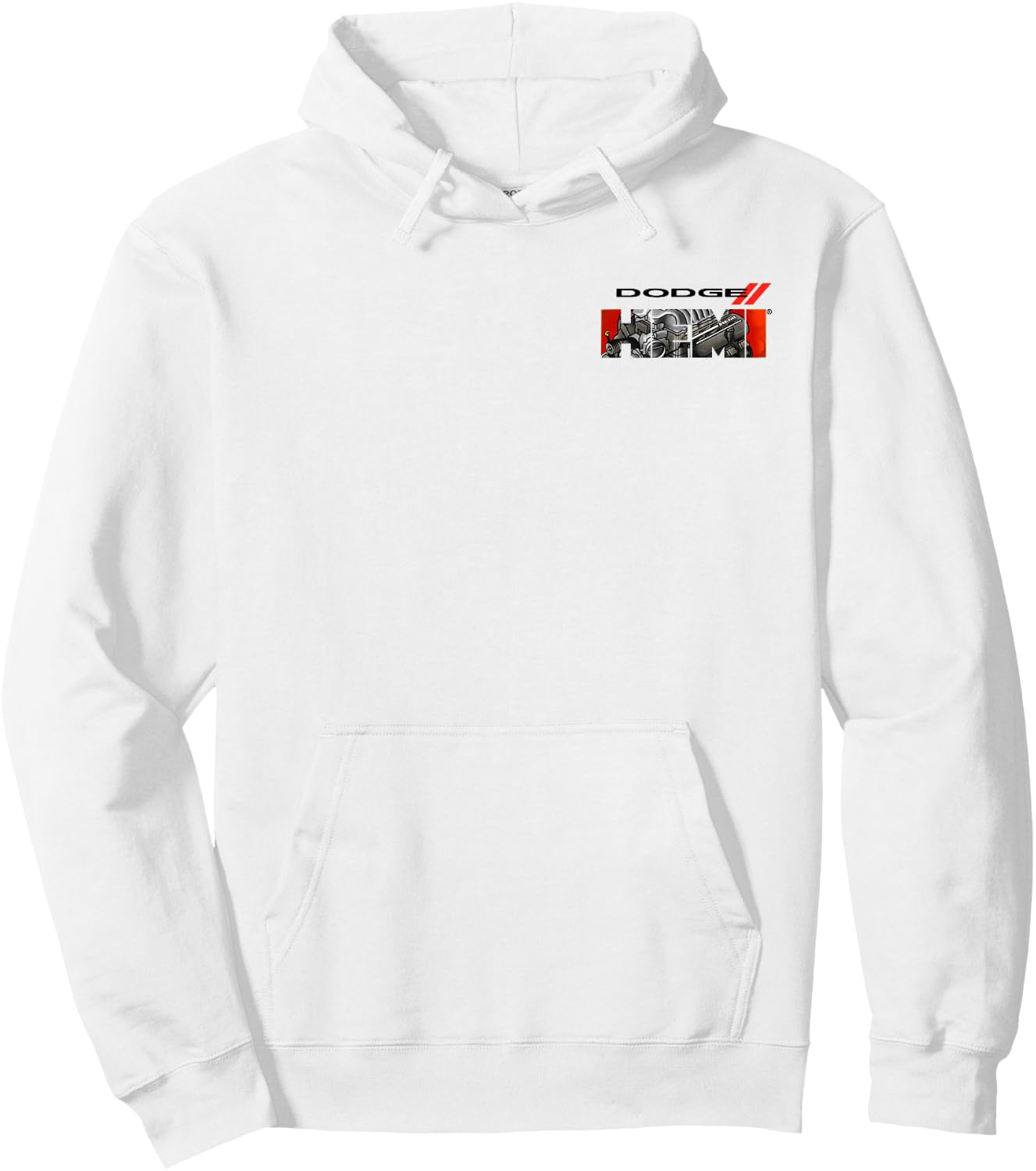 Dodge HEMI Graphic Engine Letters Hoodie - Hoodie | White