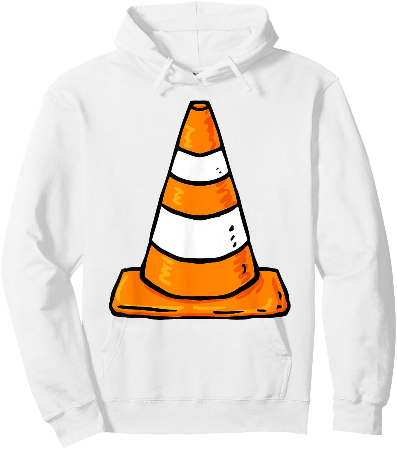 Traffic Cone Costume Group Matching Family Costume Hoodie - Hoodie | White