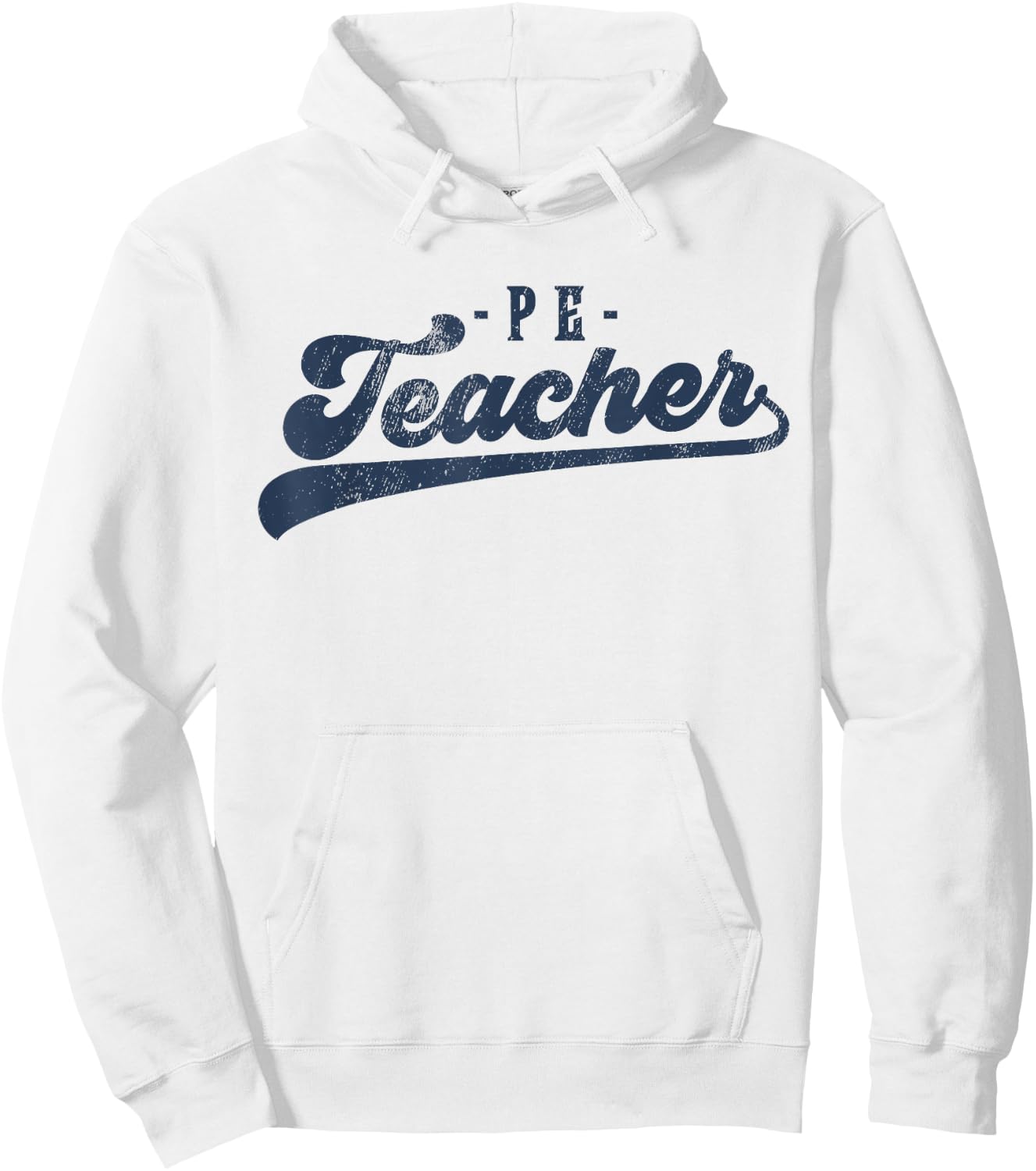 PE Teacher Cute Vintage Graphic Physical Education Teacher Hoodie - Hoodie | White