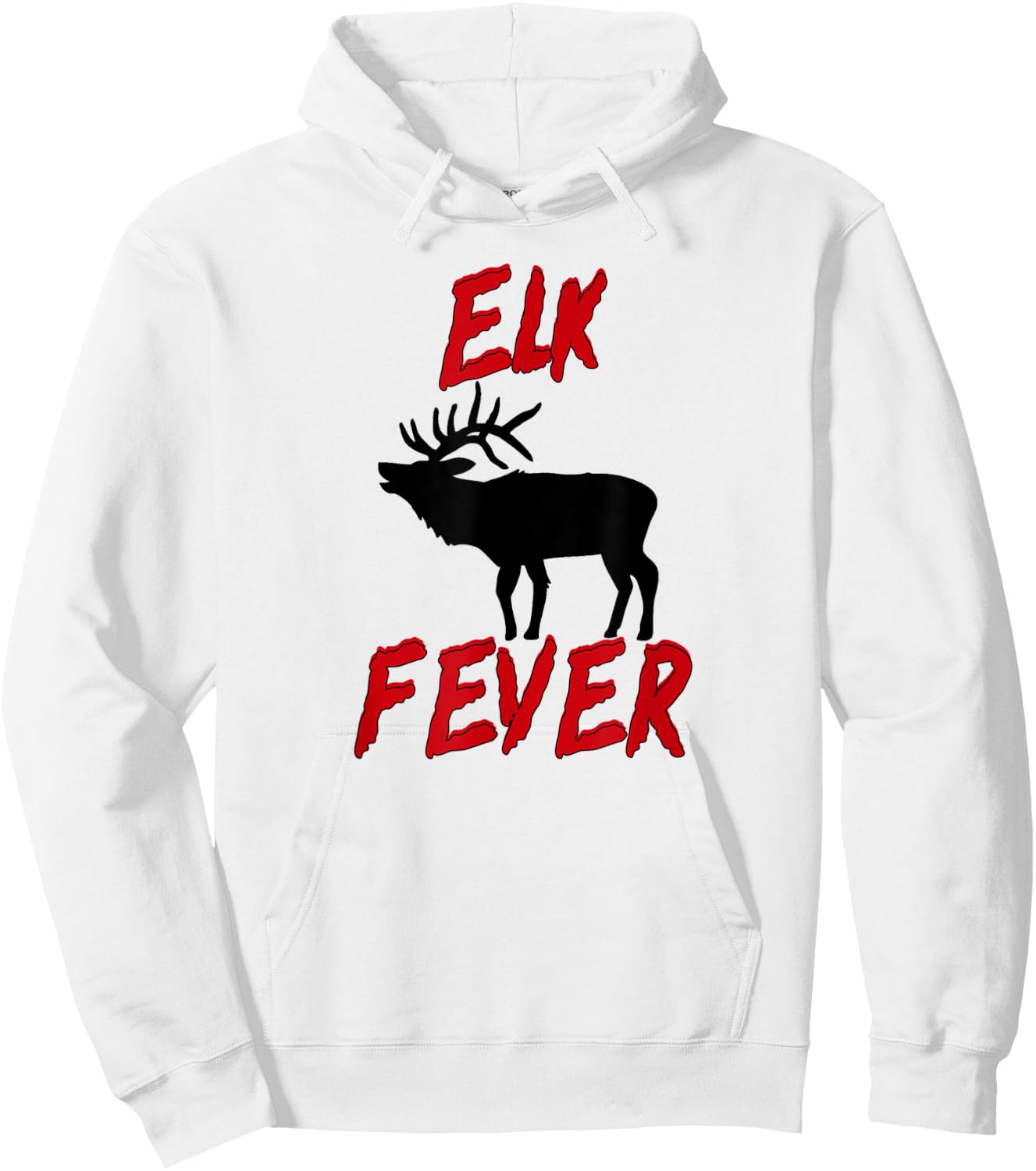 Elk Fever Hunter Hoodie - Hoodie | White
