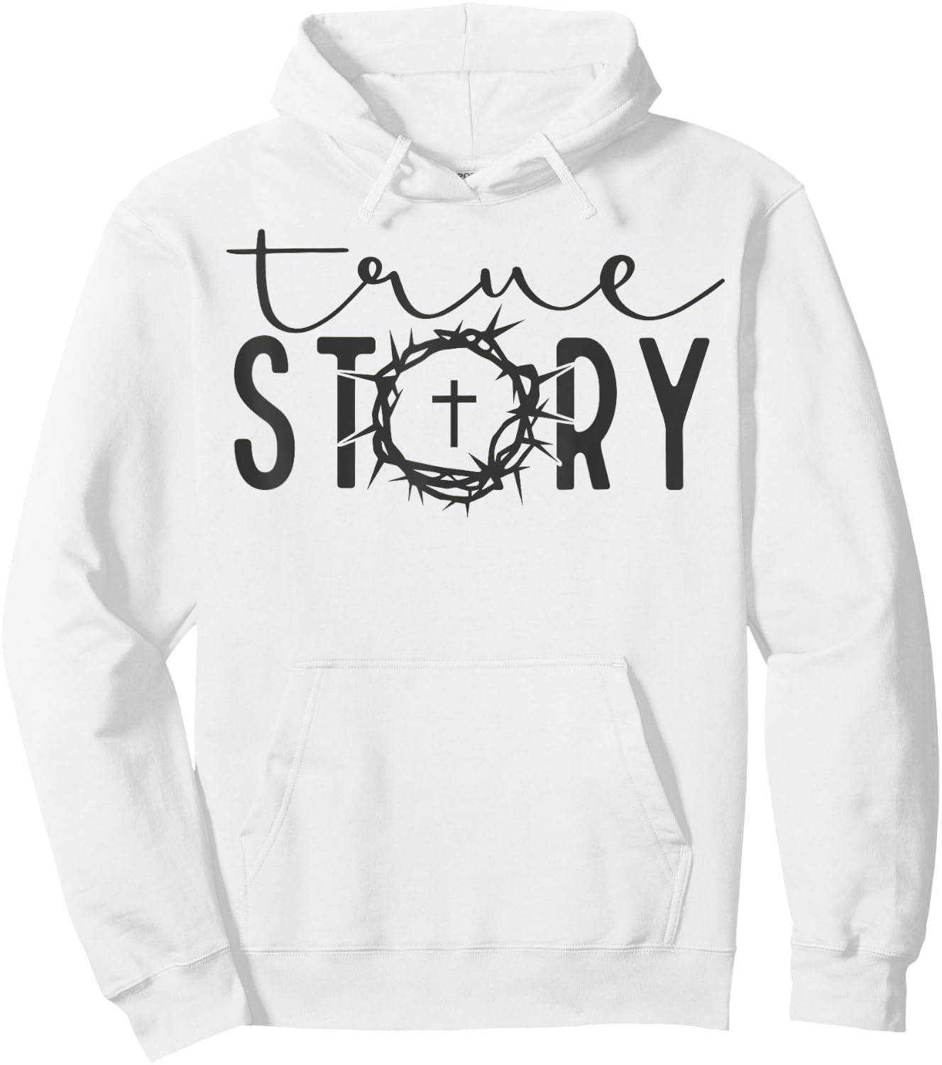 He Is Risen Cross Jesus Easter Day Christians True Story Hoodie - Hoodie | White