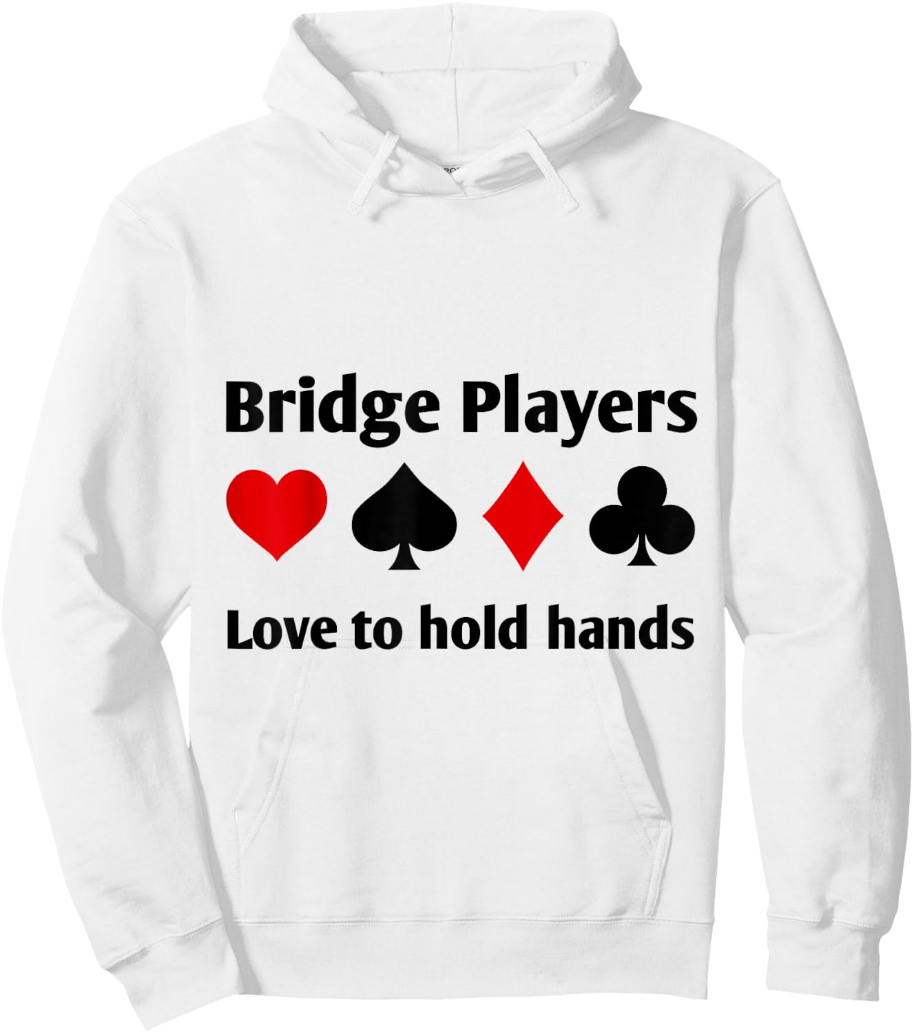 Hands Bridge Players Playing Card Gift Hoodie - Hoodie | White