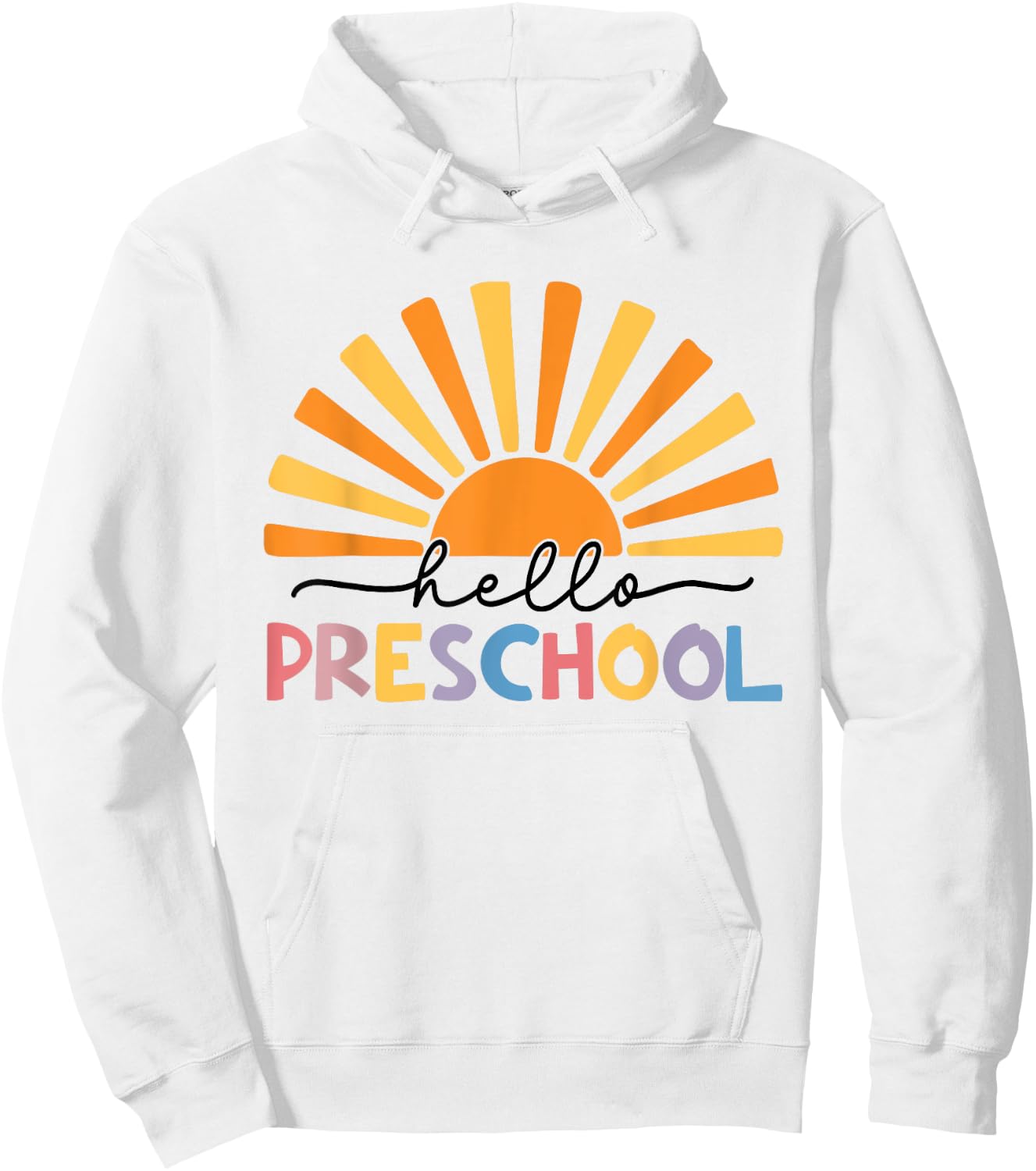 Back To School Hello Preschool For Kids Teacher Women Hoodie - Hoodie | White