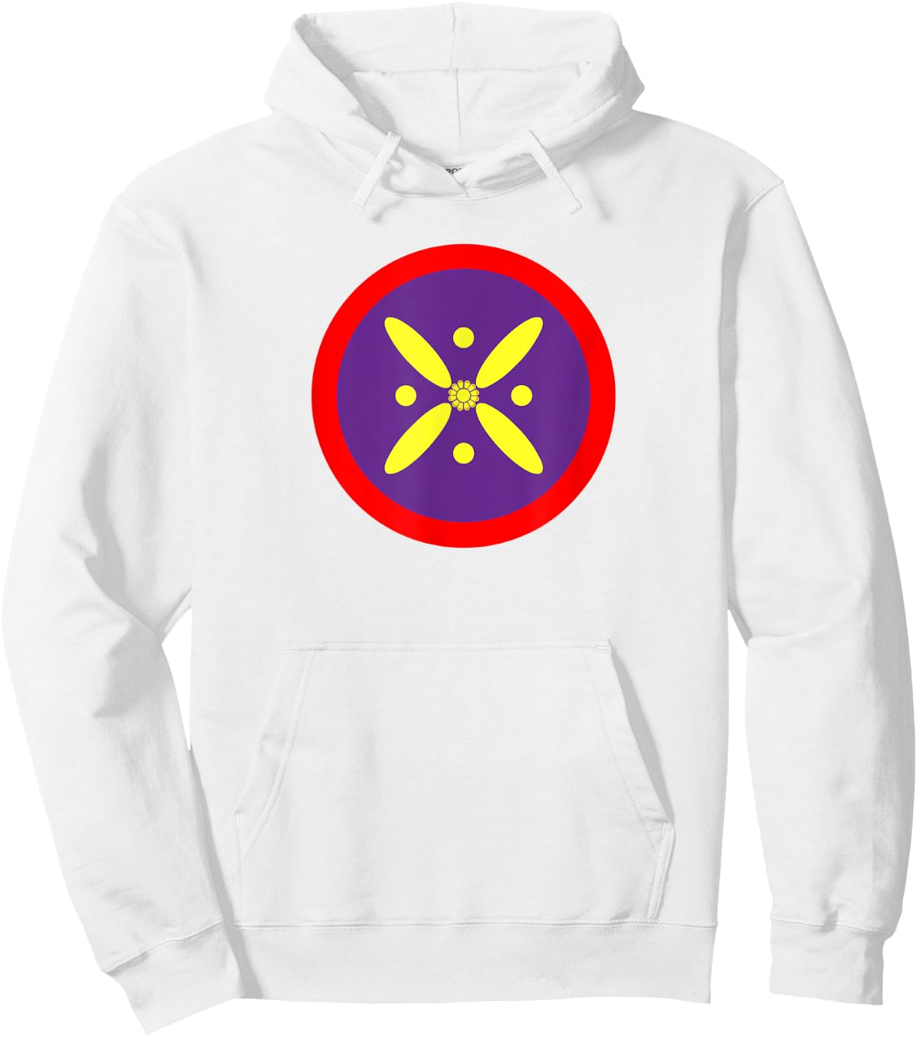 Derafsh Kaviani, lotus flower, Iranian history, flag, badge Hoodie - Hoodie | White
