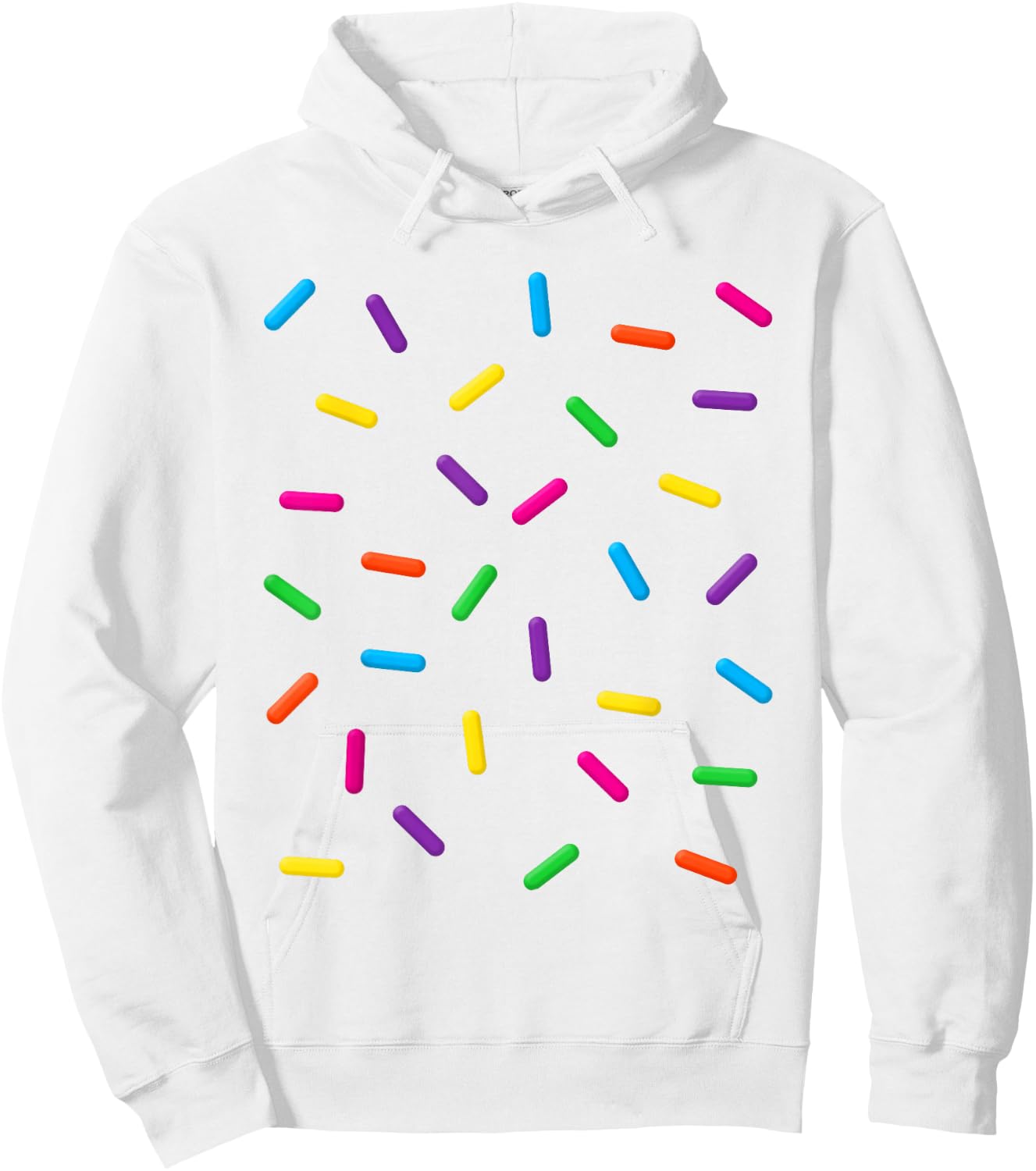 Funny Ice Cream Rainbow Sprinkles Jimmies Halloween Costume Men Women Kids Hoodie - Hoodie | White