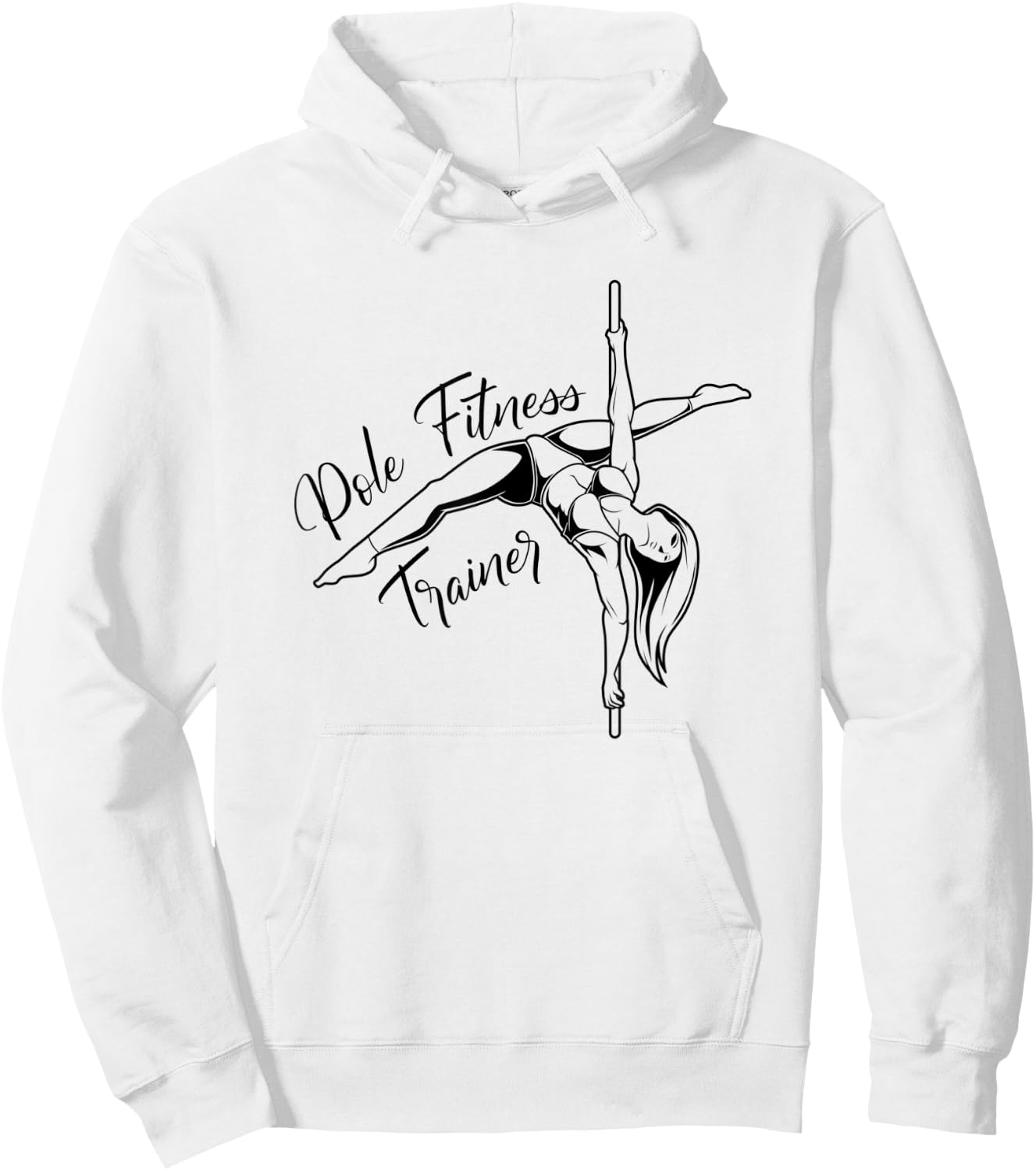 Pole Fitness Trainer Hoodie - Hoodie | White
