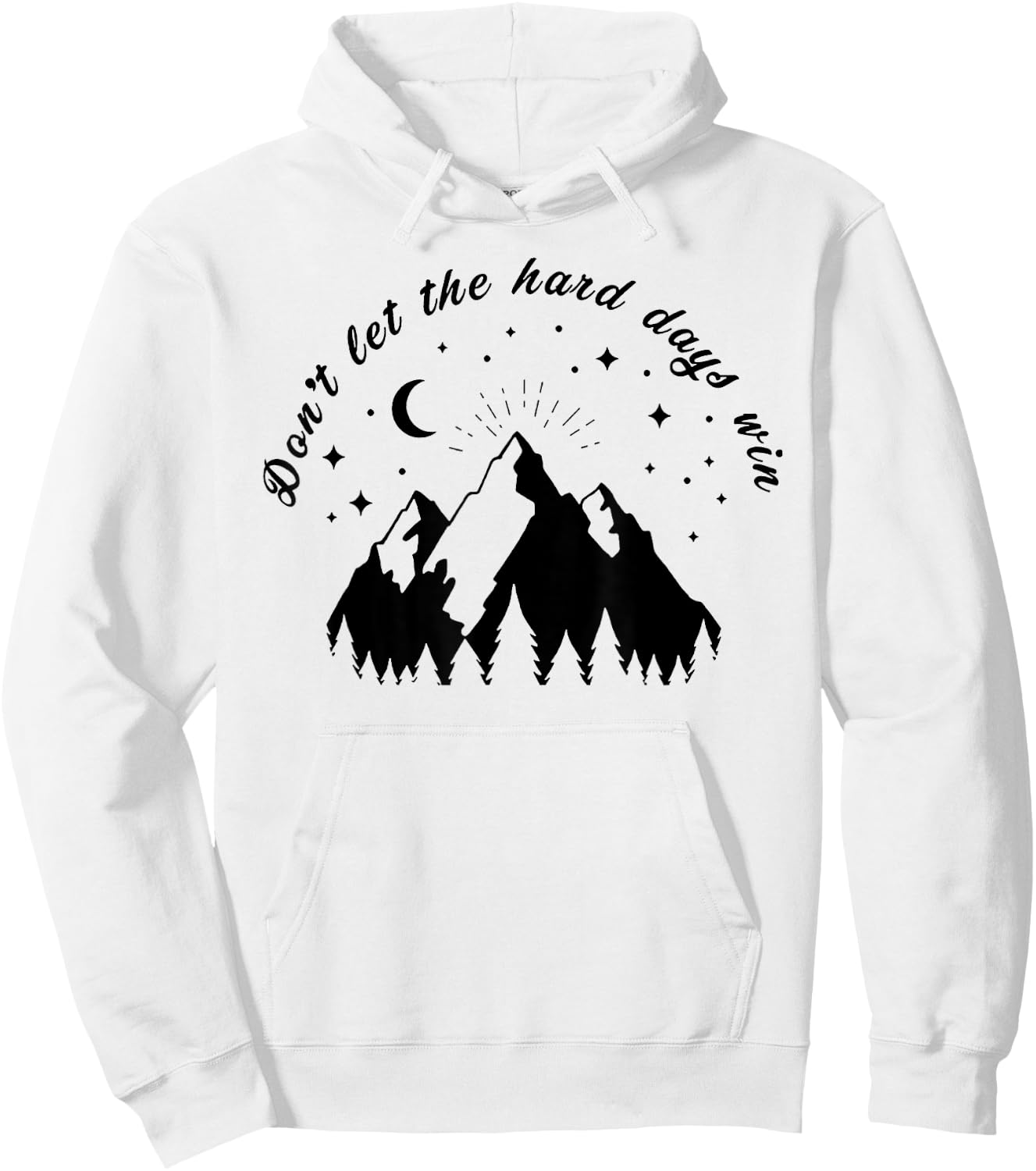 Don’t Let the Hard Days Win Bookish Bookworm Book Lover Gift Hoodie - Hoodie | White