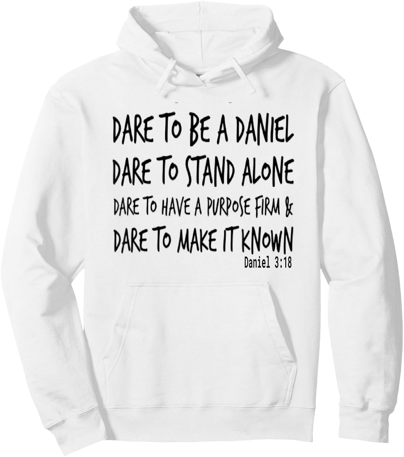Daniel In The Lions Den Courageous Warrior Bible Hoodie - Hoodie | White