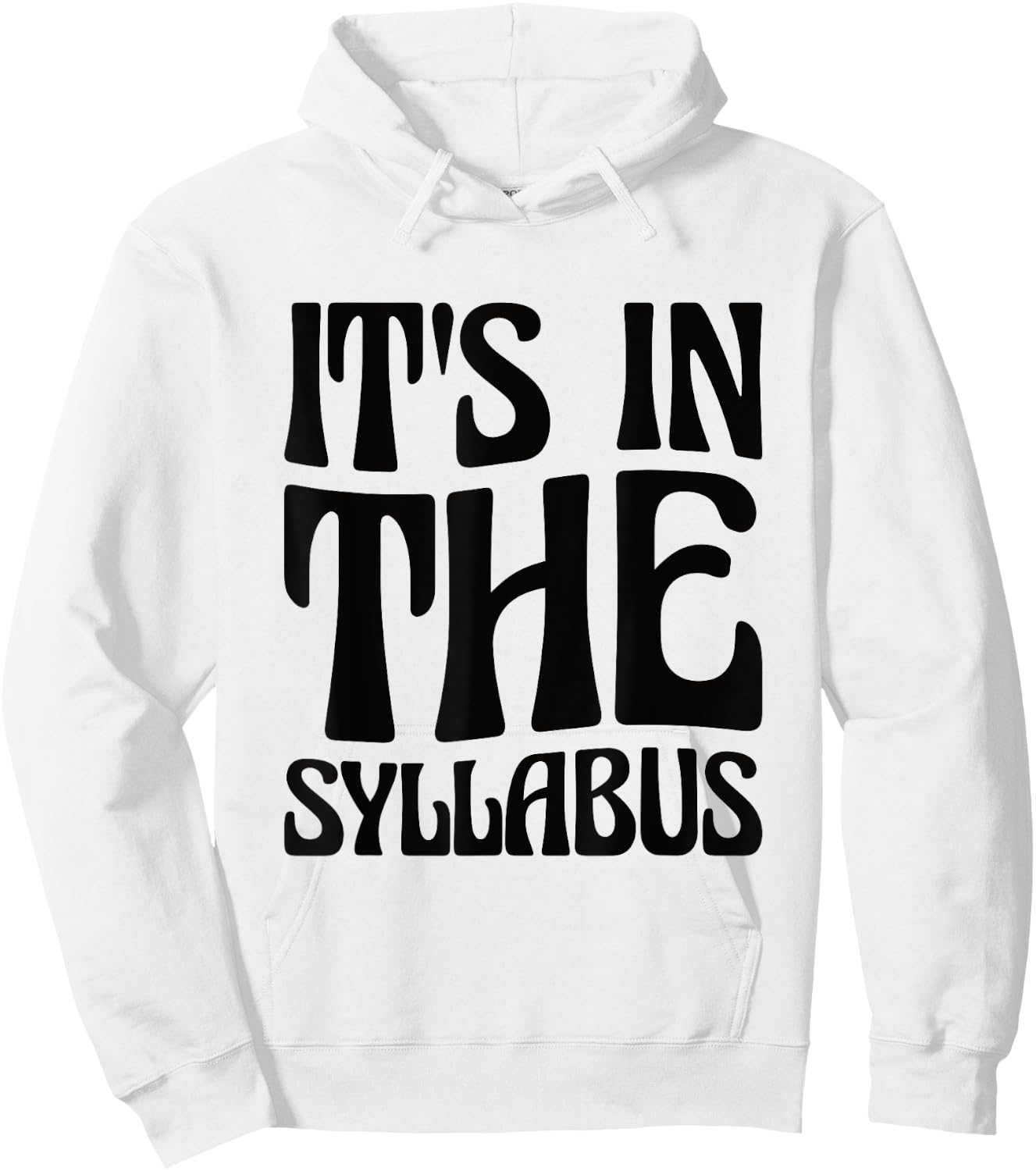 Elementary Teacher It's In The Syllabus Hoodie - Hoodie | White