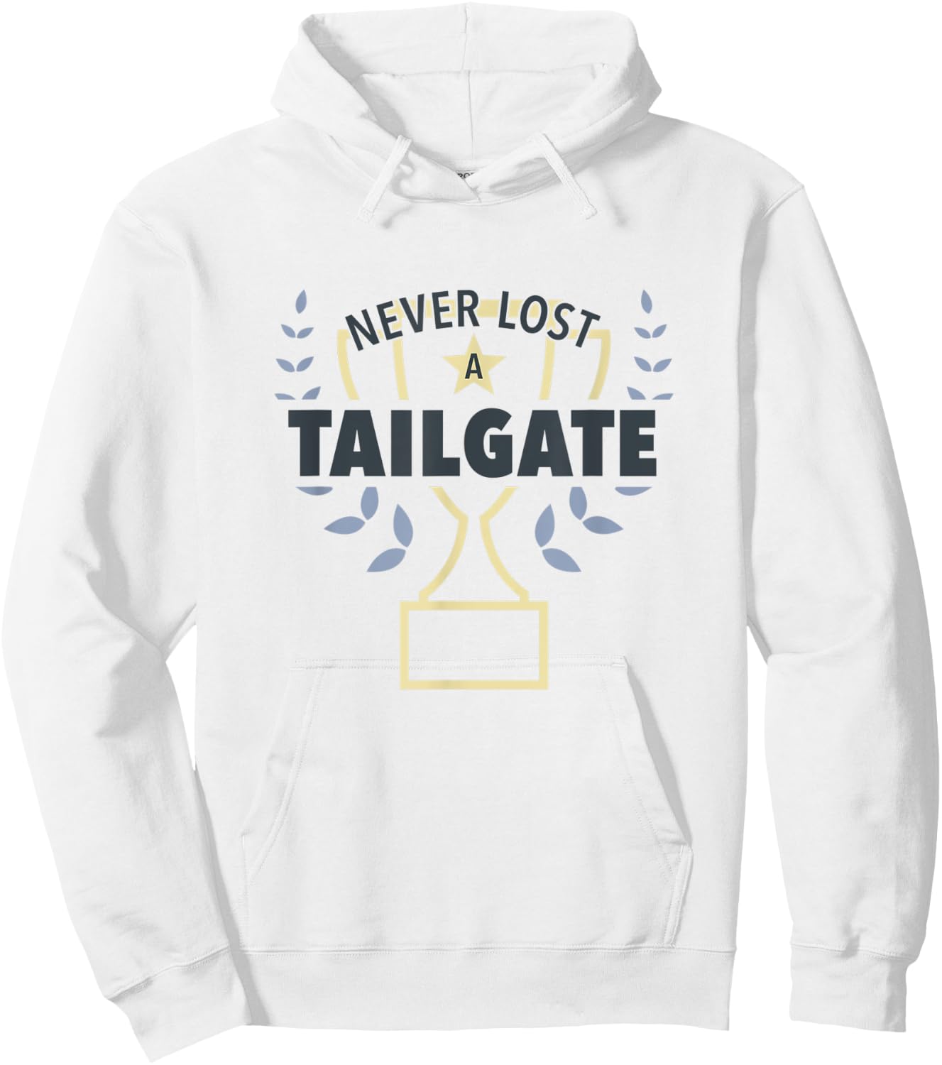 Never Lost a Tailgate Hoodie - Hoodie | White