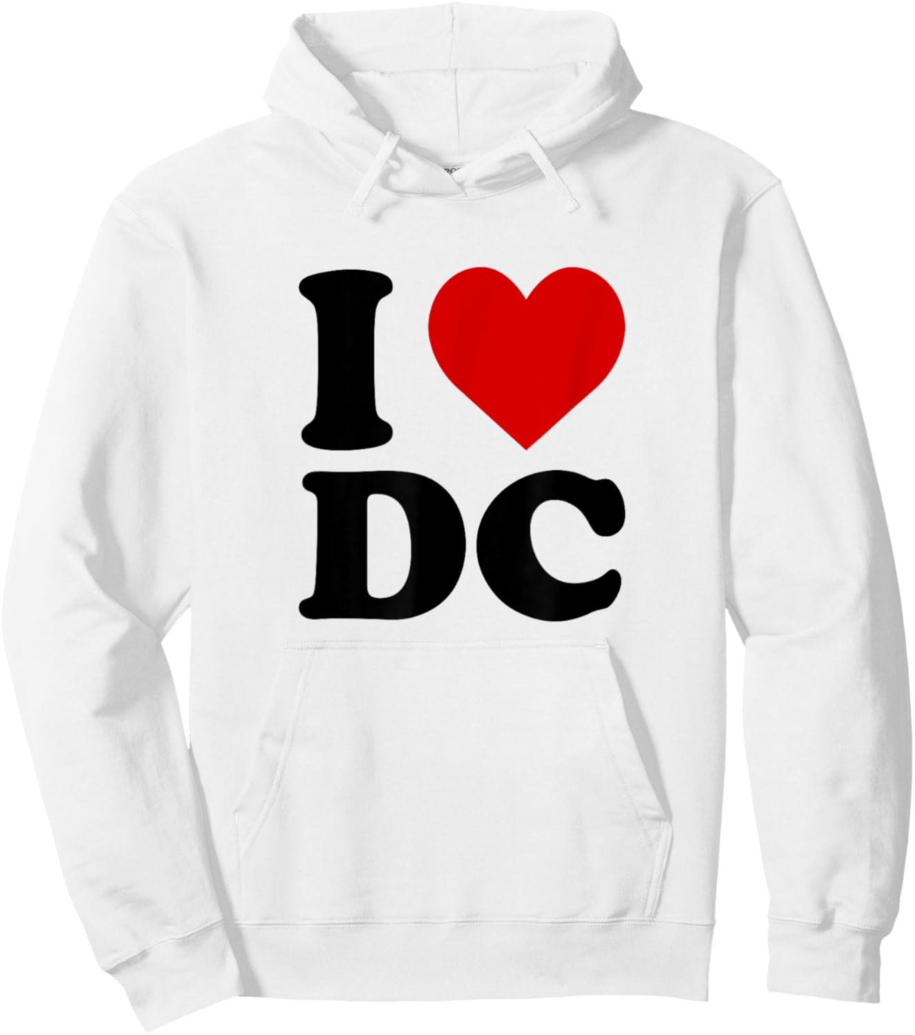 I Love DC Heart Hoodie - Hoodie | White