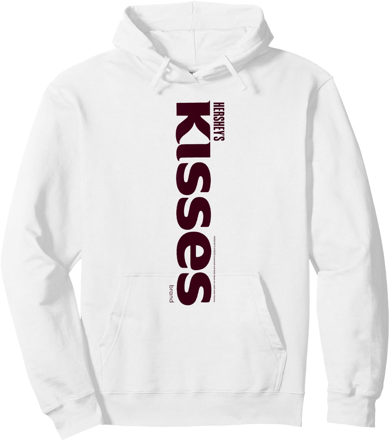 Hershey's Kisses Centered Text Logo Design Hoodie - Hoodie | White