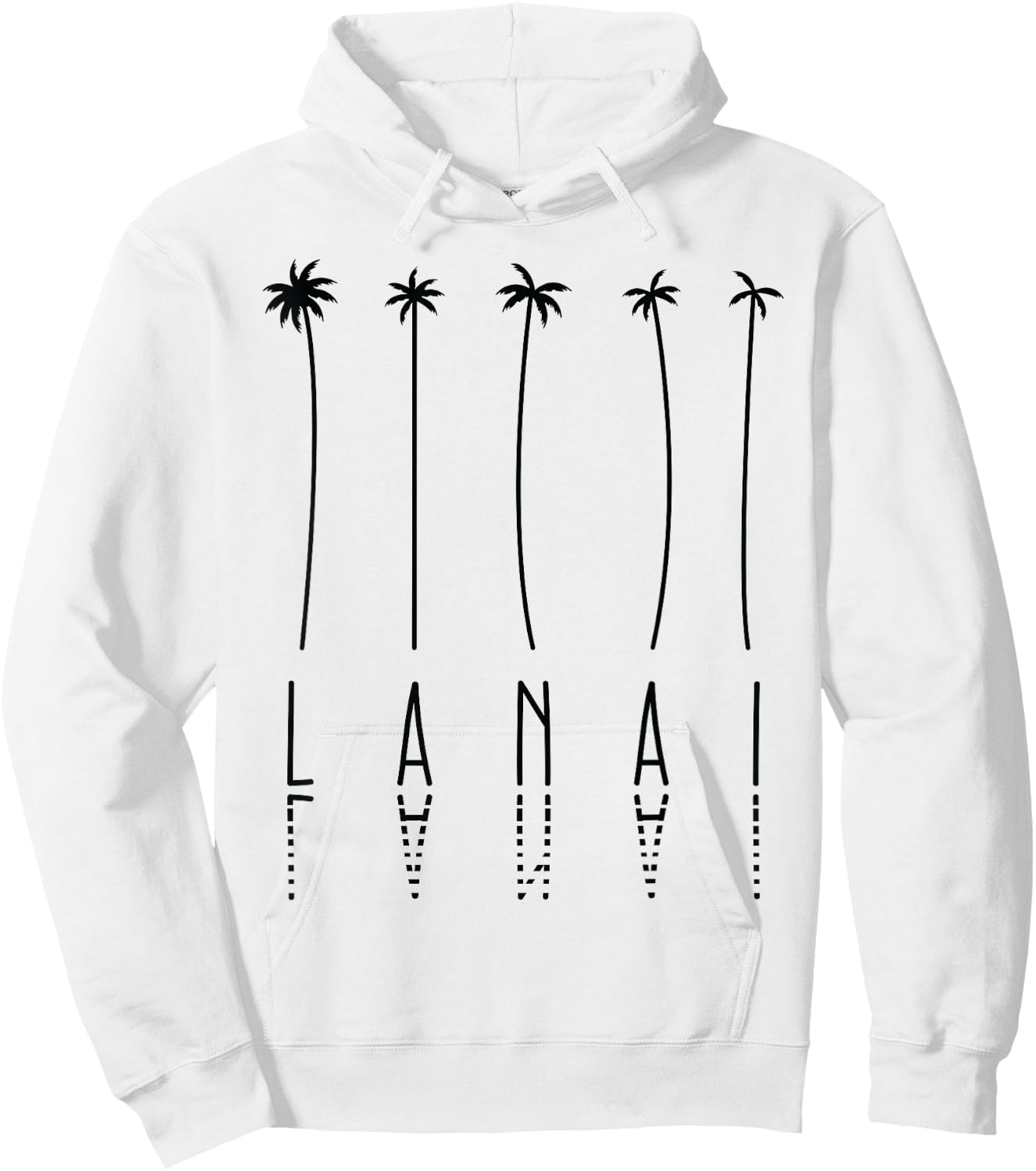 Palm Tree Vacation - Island USA Lanai Hoodie - Hoodie | White