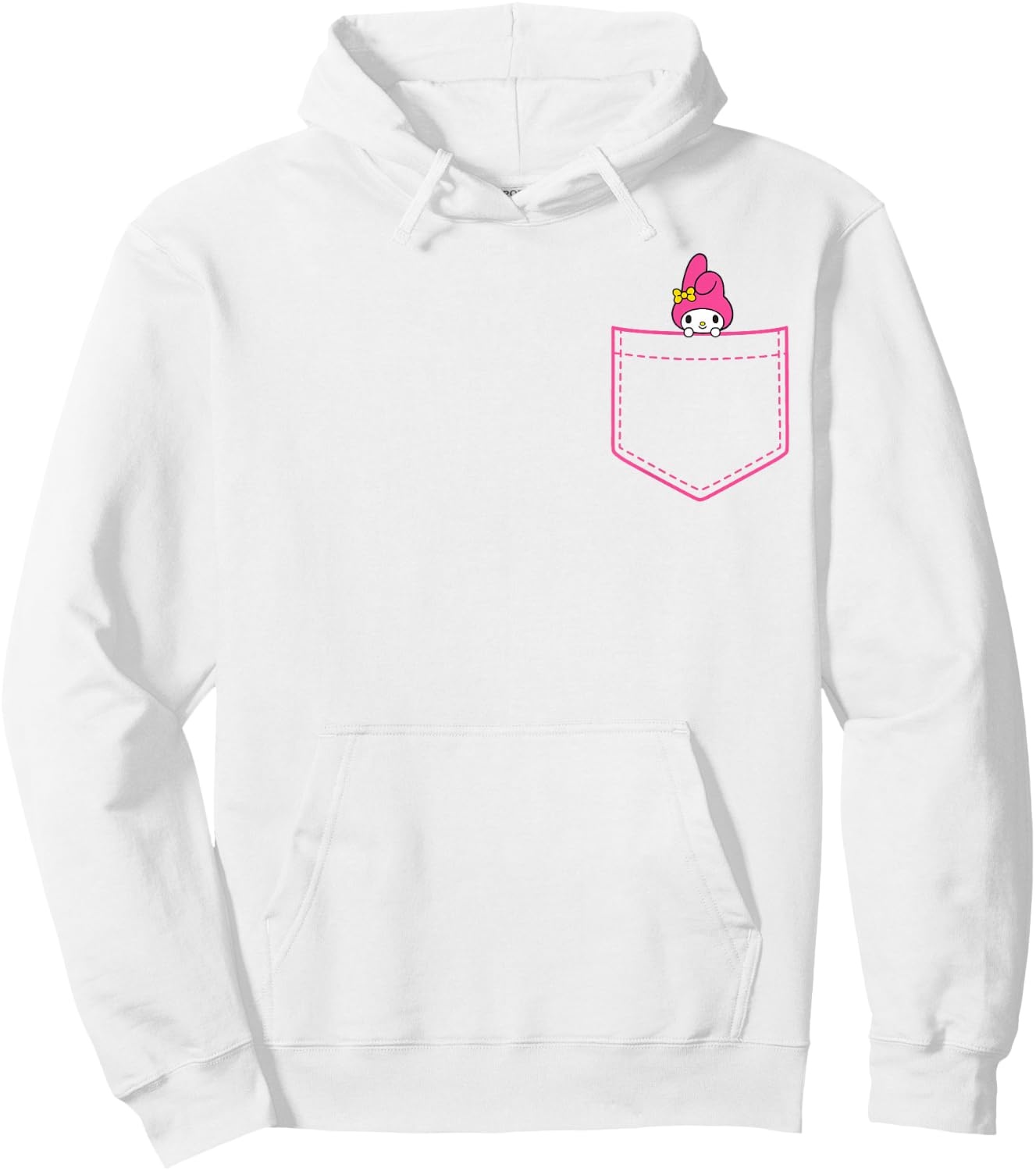 My Melody Chest Pocket Hoodie - Hoodie | White