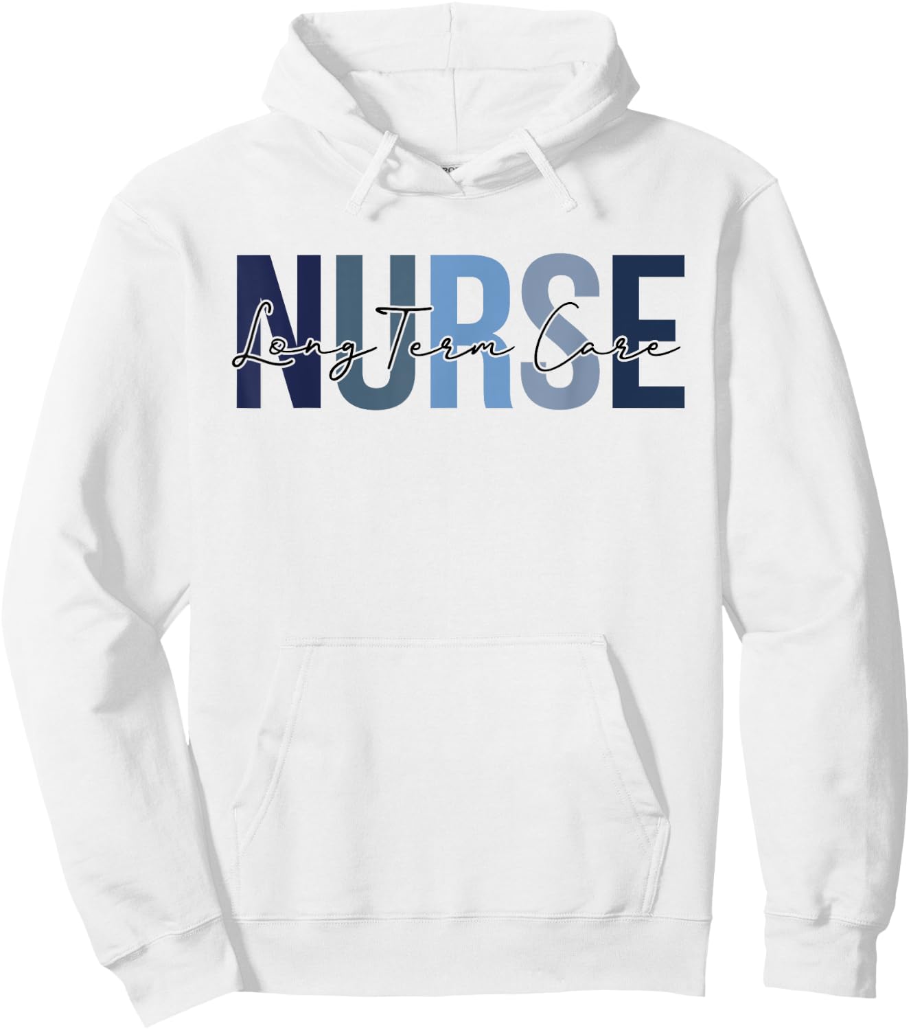 Retro Long-Term Care Nurse Gifts Nursing Apparel Hoodie - Hoodie | White