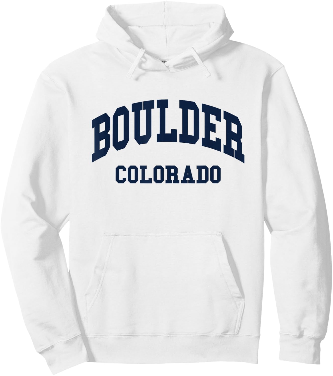 Boulder - Colorado - Throwback Design - Classic Hoodie - Hoodie | White