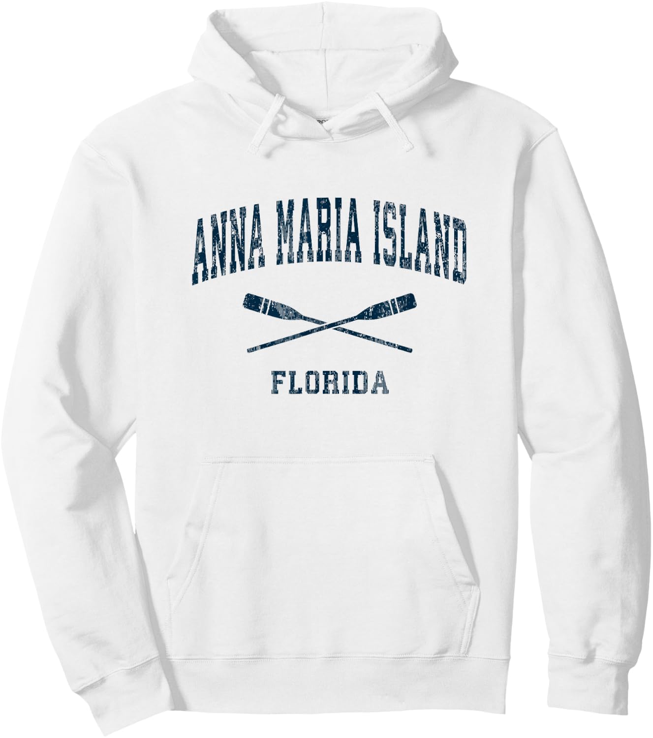Anna Maria Island Florida Vintage Nautical Paddles Sports Oa Hoodie - Hoodie | White