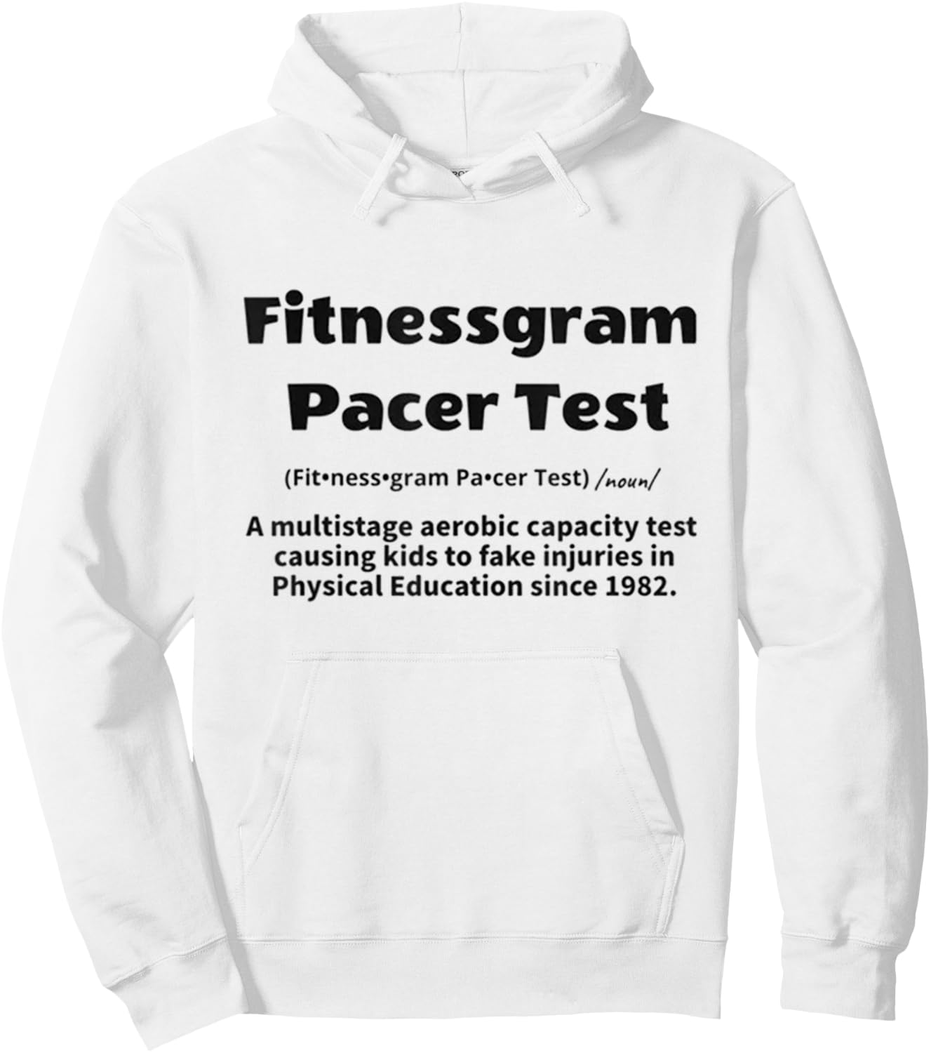 Fitnessgram Pacer Test Hoodie - Hoodie | White