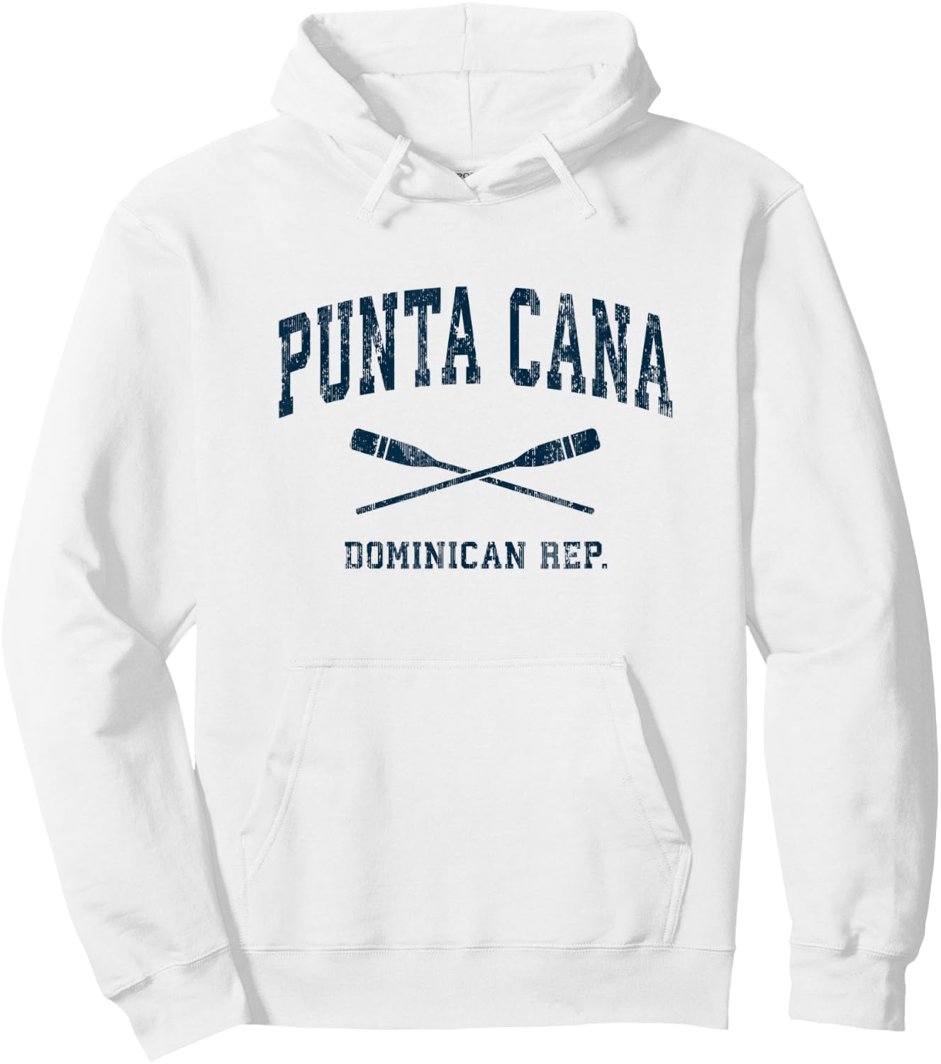 Punta Cana Dominican Republic Vintage Nautical Paddles Sport Hoodie - Hoodie | White