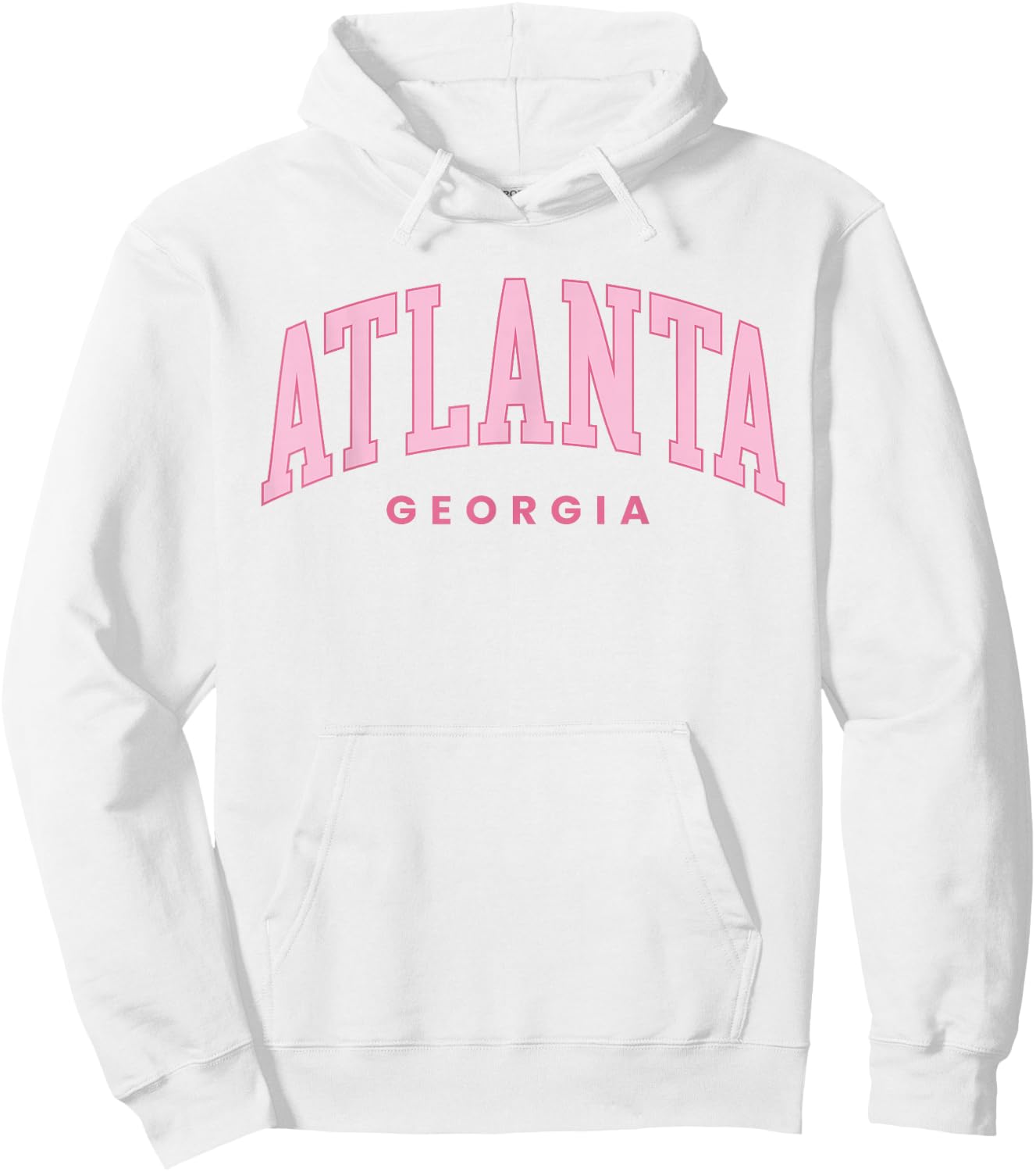 Retro Atlanta Georgia Vintage Preppy Throwback Girls Kid Hoodie - Hoodie | White