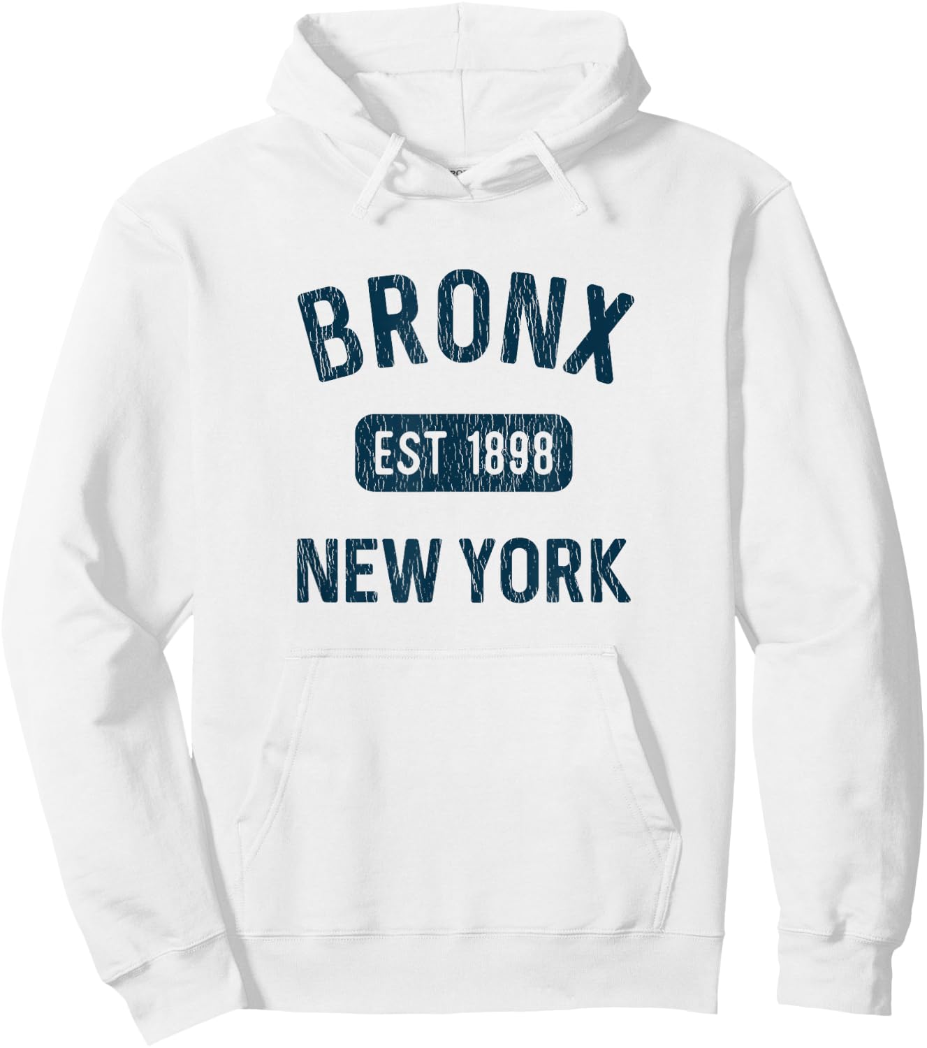 Bronx NY Gifts Souvenir New York City Vintage Bronx EST 1898 Hoodie - Hoodie | White