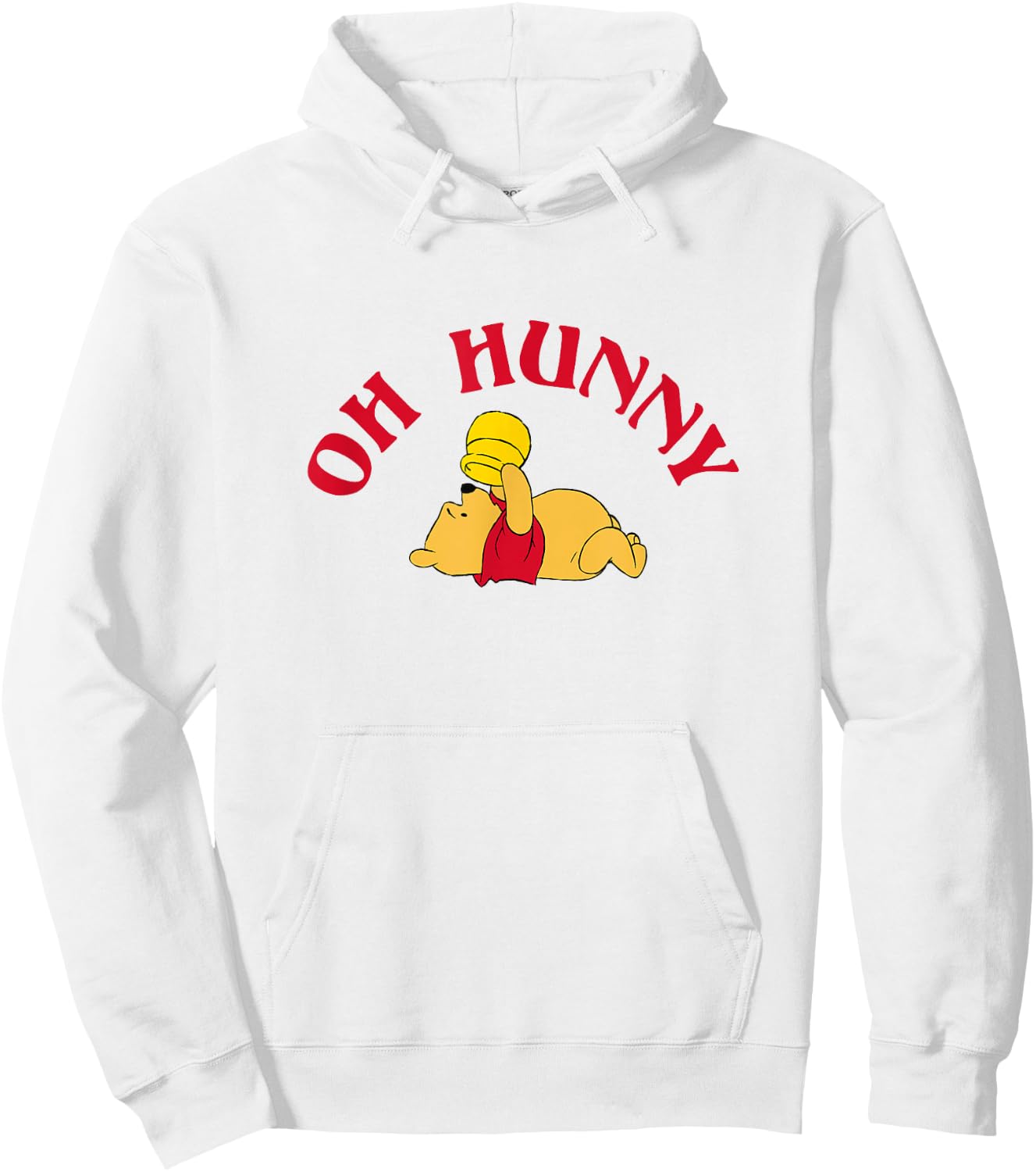 Disney Winnie The Pooh Oh Hunny Sad Pooh with Empty Jar Hoodie - Hoodie | White