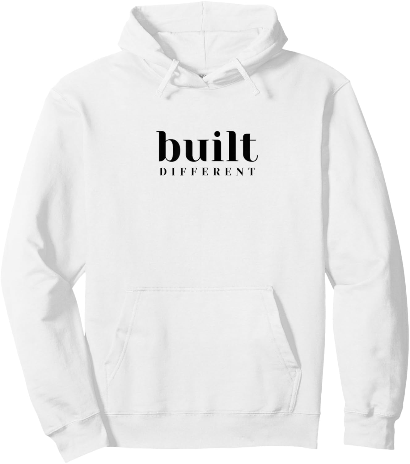 Gym Pump Cover Built Different for Weightlifting & Workouts Hoodie - Hoodie | White