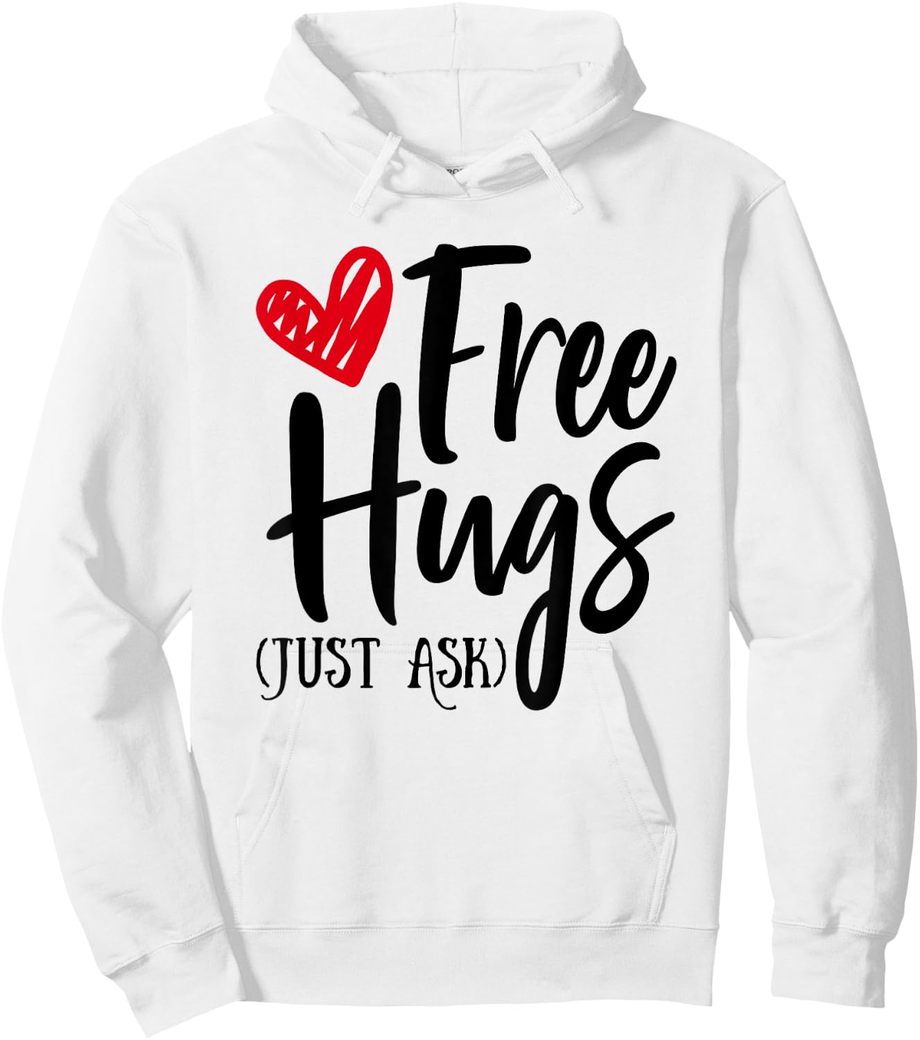 Hugs for Free Just Ask Unity Day Orange Hoodie - Hoodie | White