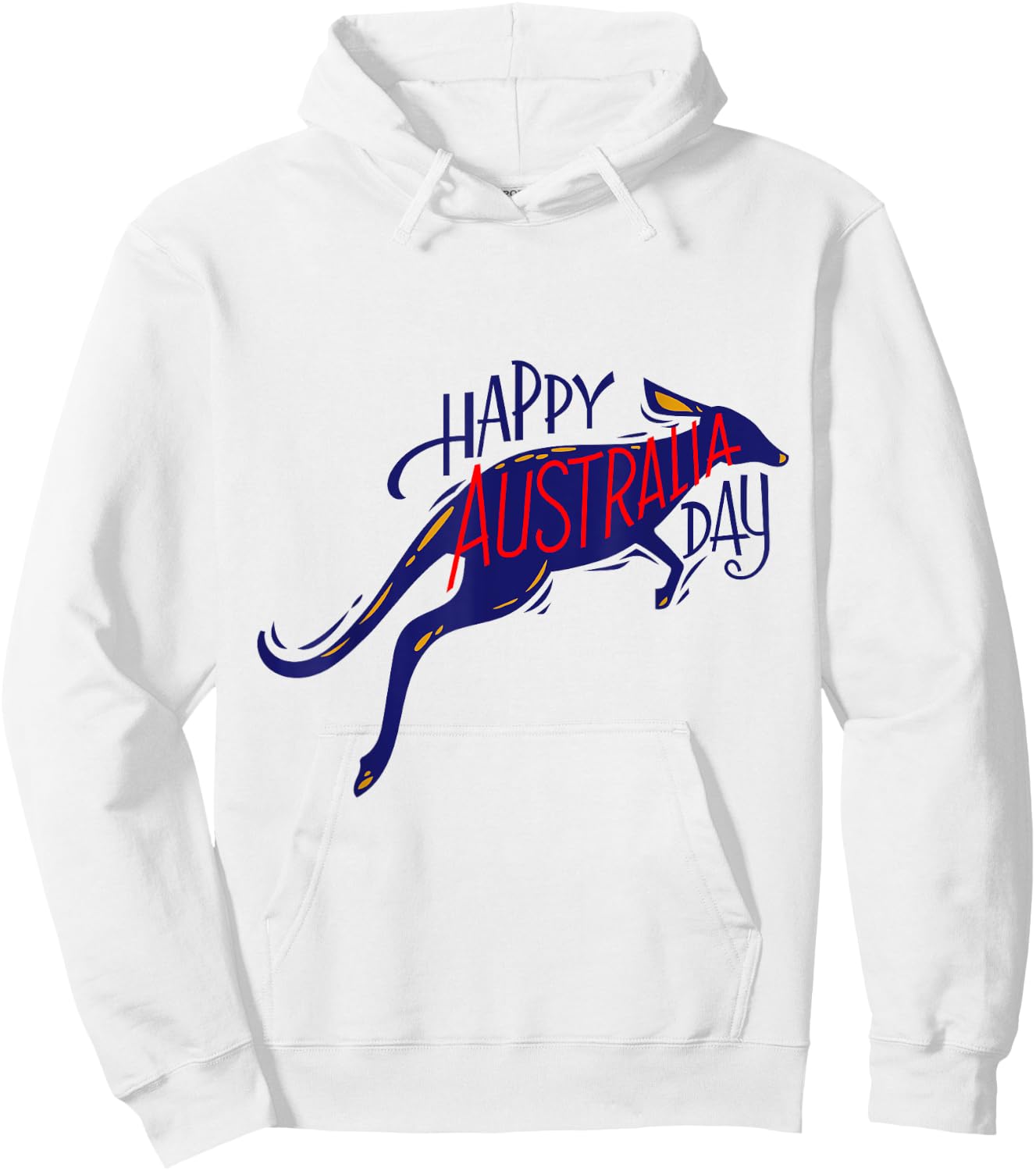 Australia Day Kangaroo Australia Proud Aussie Roo Kangaroo Hoodie - Hoodie | White