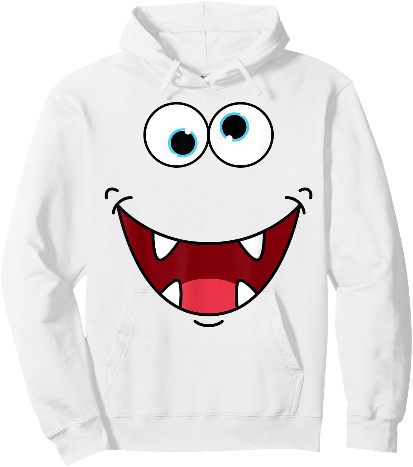 Funny Silly Monster Face Easy Birthday Halloween Costume Hoodie - Hoodie | White