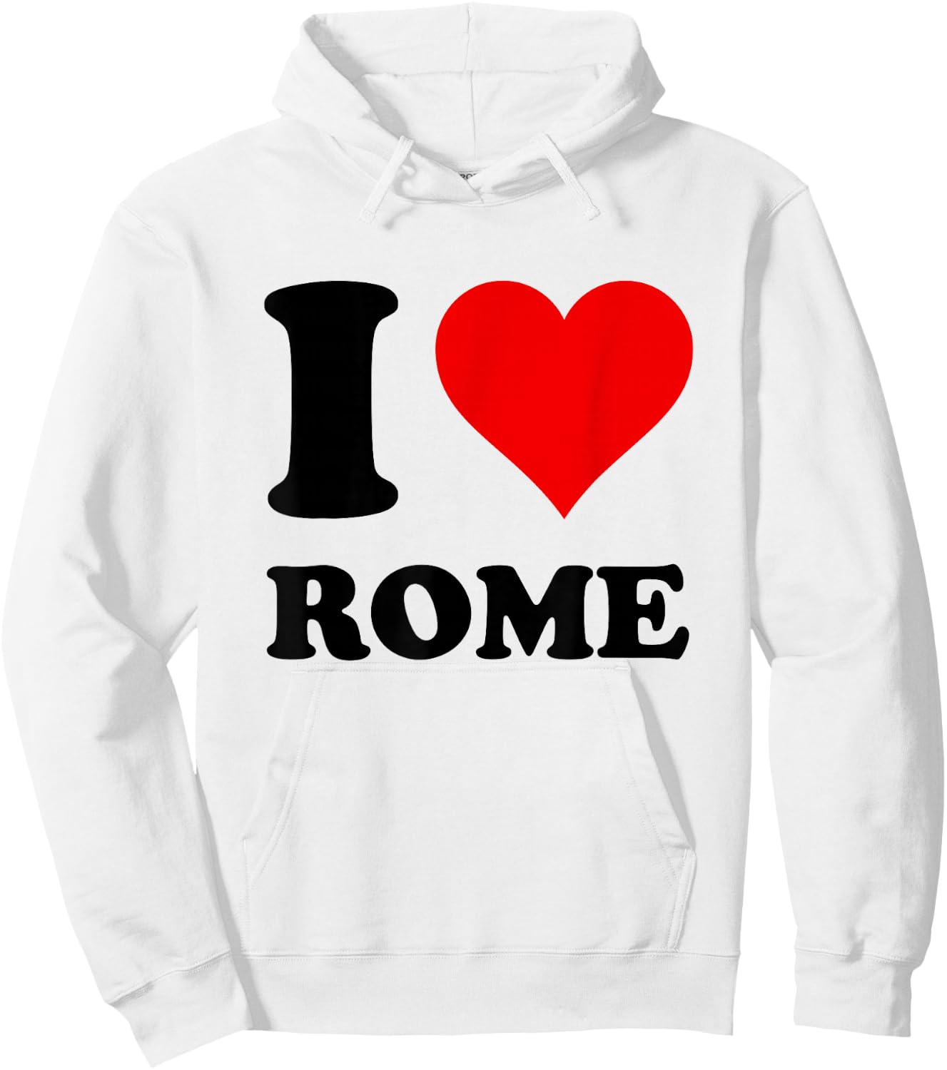 I Heart Rome I Love Rome , Women's -Kids Classic Fit Short Sleeve White , Size 6 Hoodie - Hoodie | White