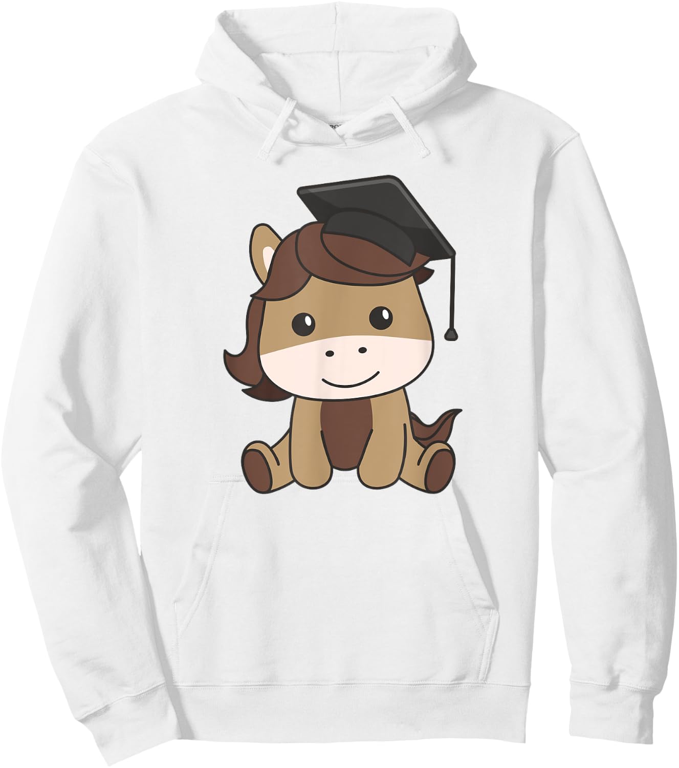 Kids School Kindergarten Horse Graduation Hoodie - Hoodie | White