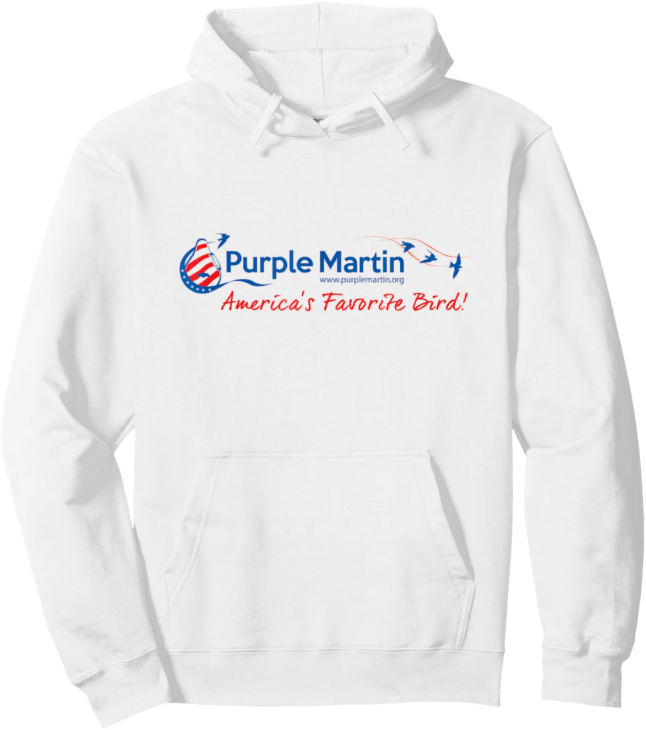 America's Favorite Bird Purple Martin Hoodie - Hoodie | White