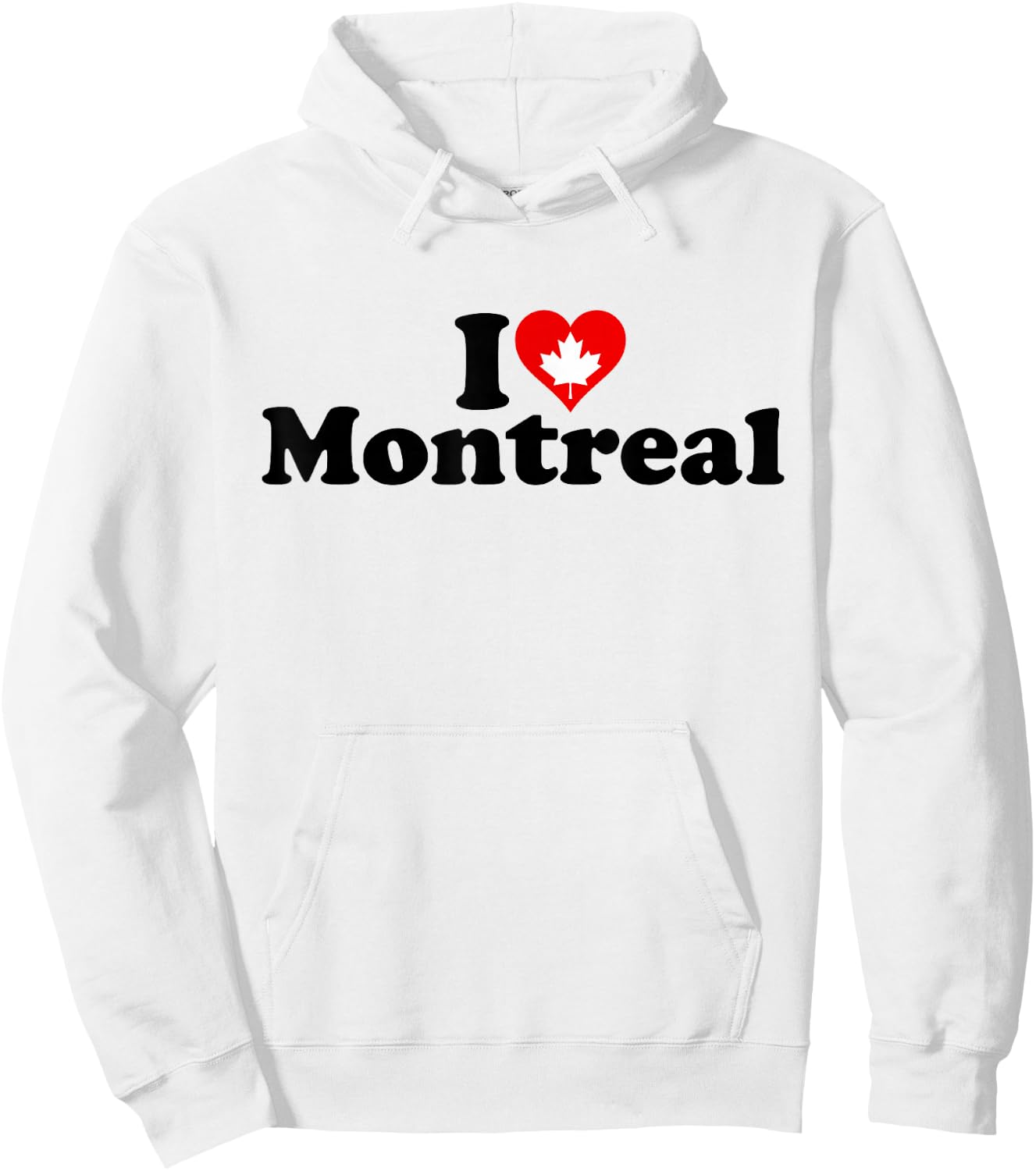 I Love Heart Montreal Canada Hoodie - Hoodie | White