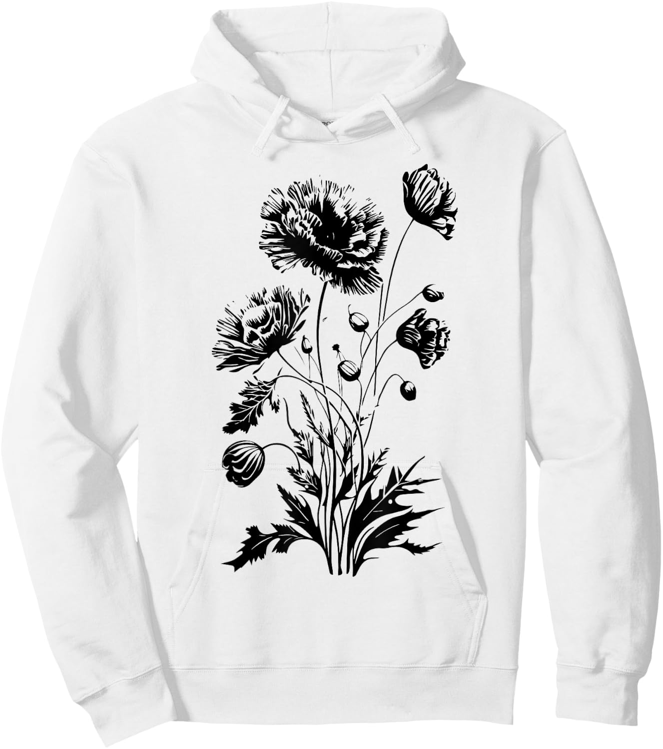 Poppies, spring bloomers, summer, flower, garden, outdoor Women Kids Hoodie - Hoodie | White