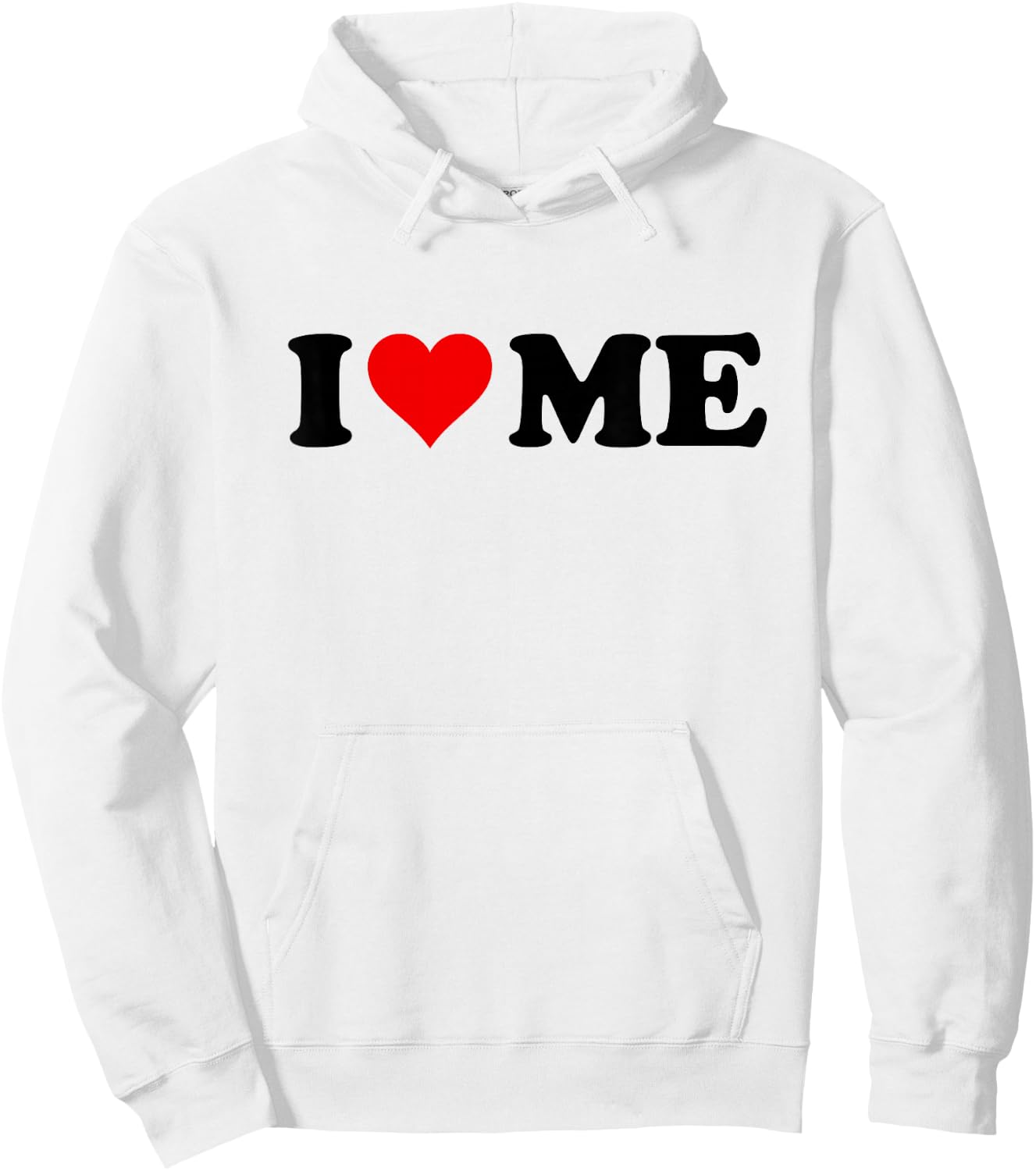 Red Heart I Love Me Hoodie - Hoodie | White
