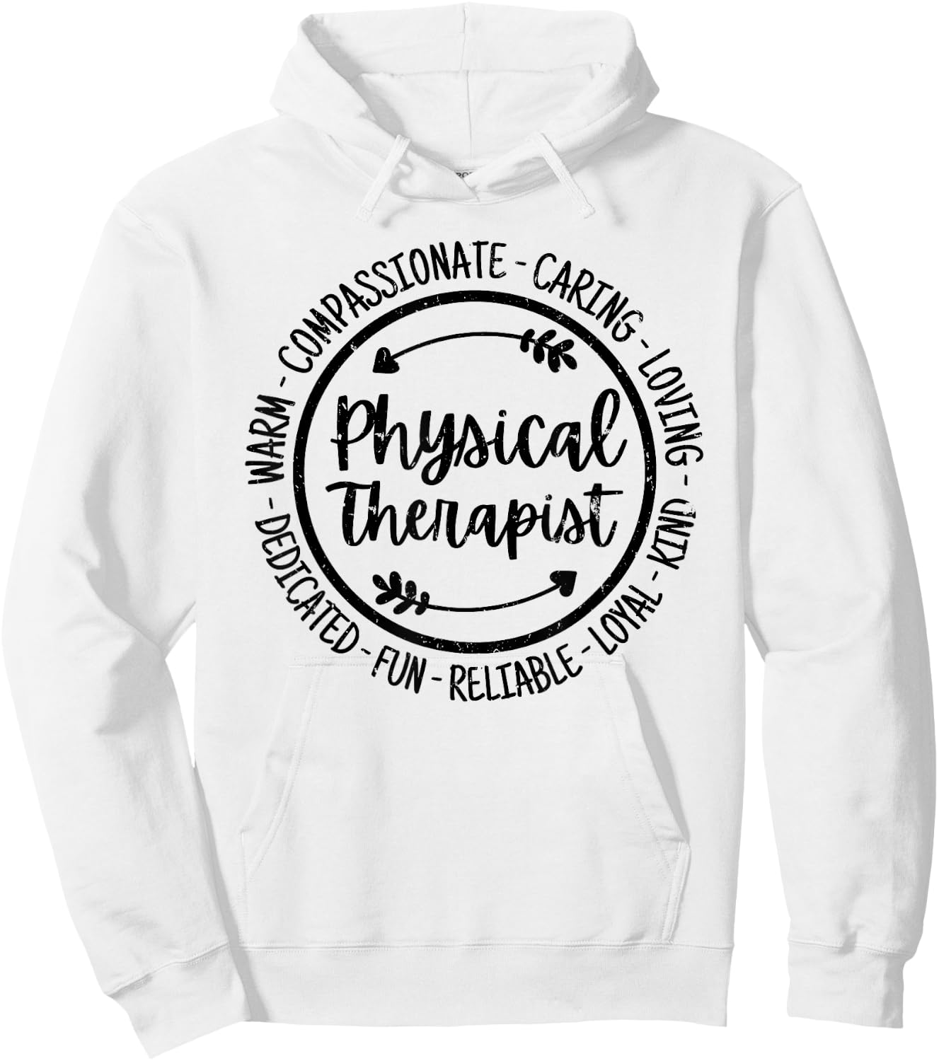 Physical Therapist PT Physical Therapy Physiotherapy Vintage Hoodie - Hoodie | White