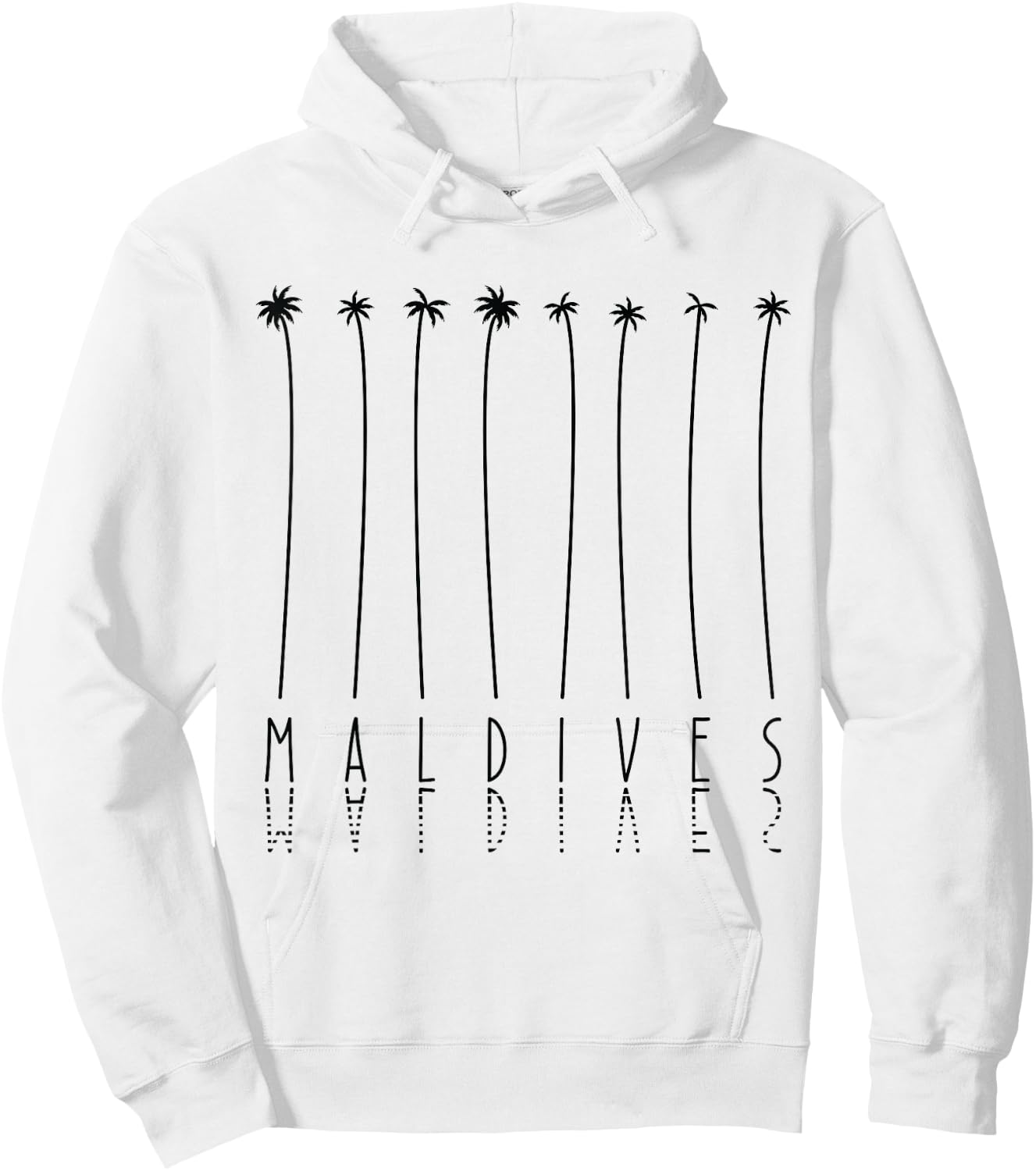 Palm Tree Vacation - Island Maldives Hoodie - Hoodie | White