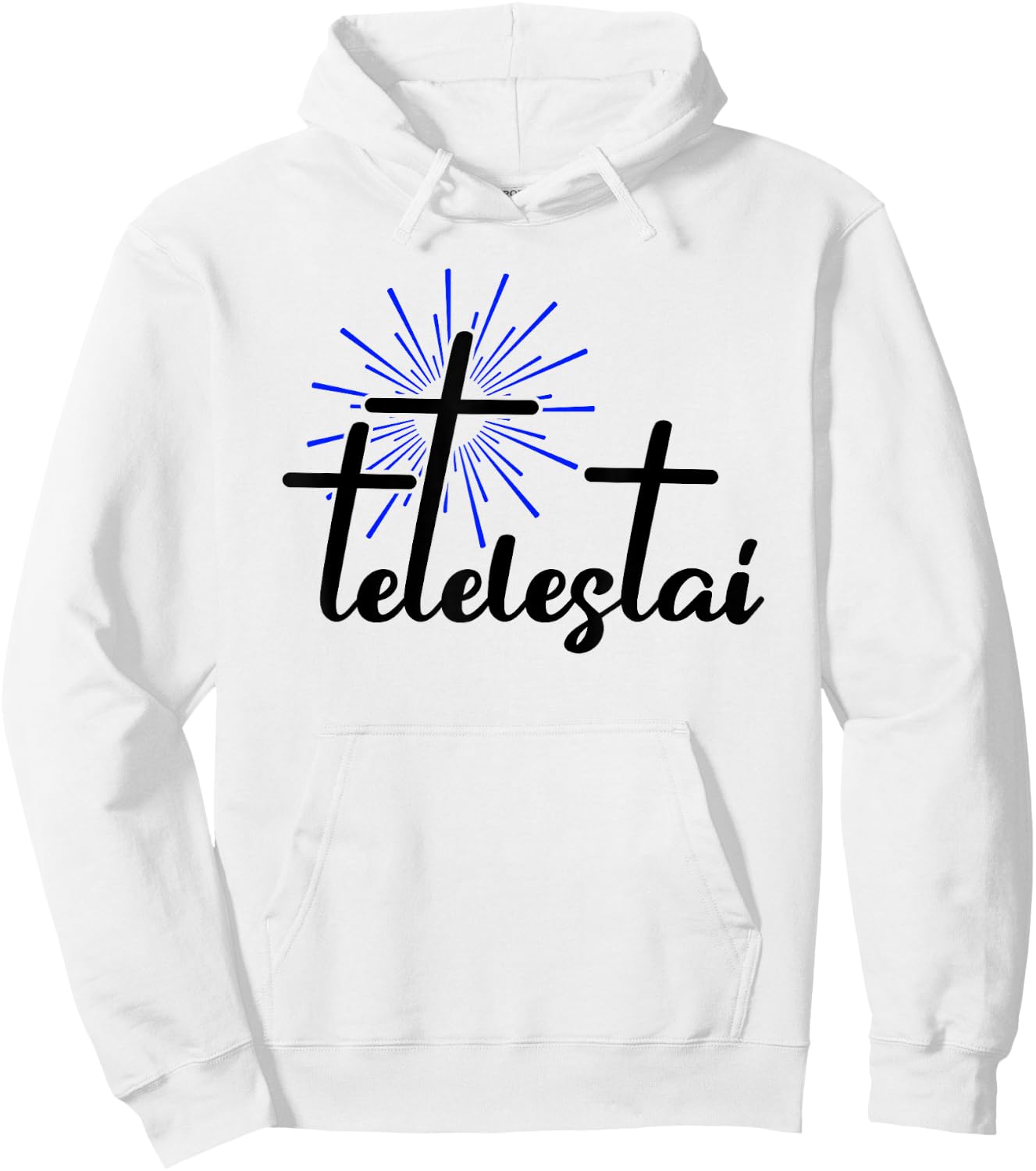 Tetelestai Greek Bible Quote Salvation Jesus Christ Hoodie - Hoodie | White