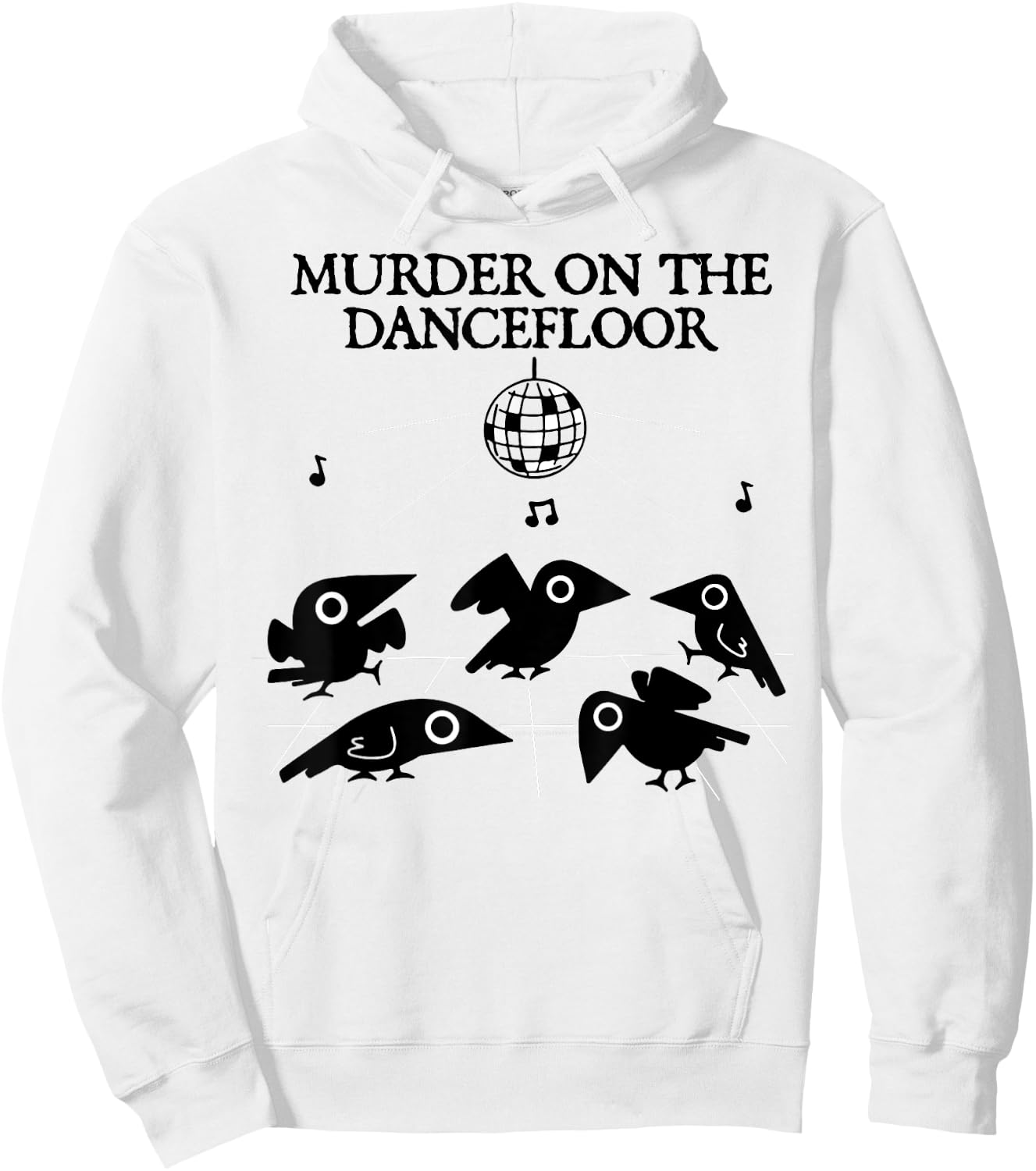 Murder On The Dancefloor Crow Hoodie - Hoodie | White